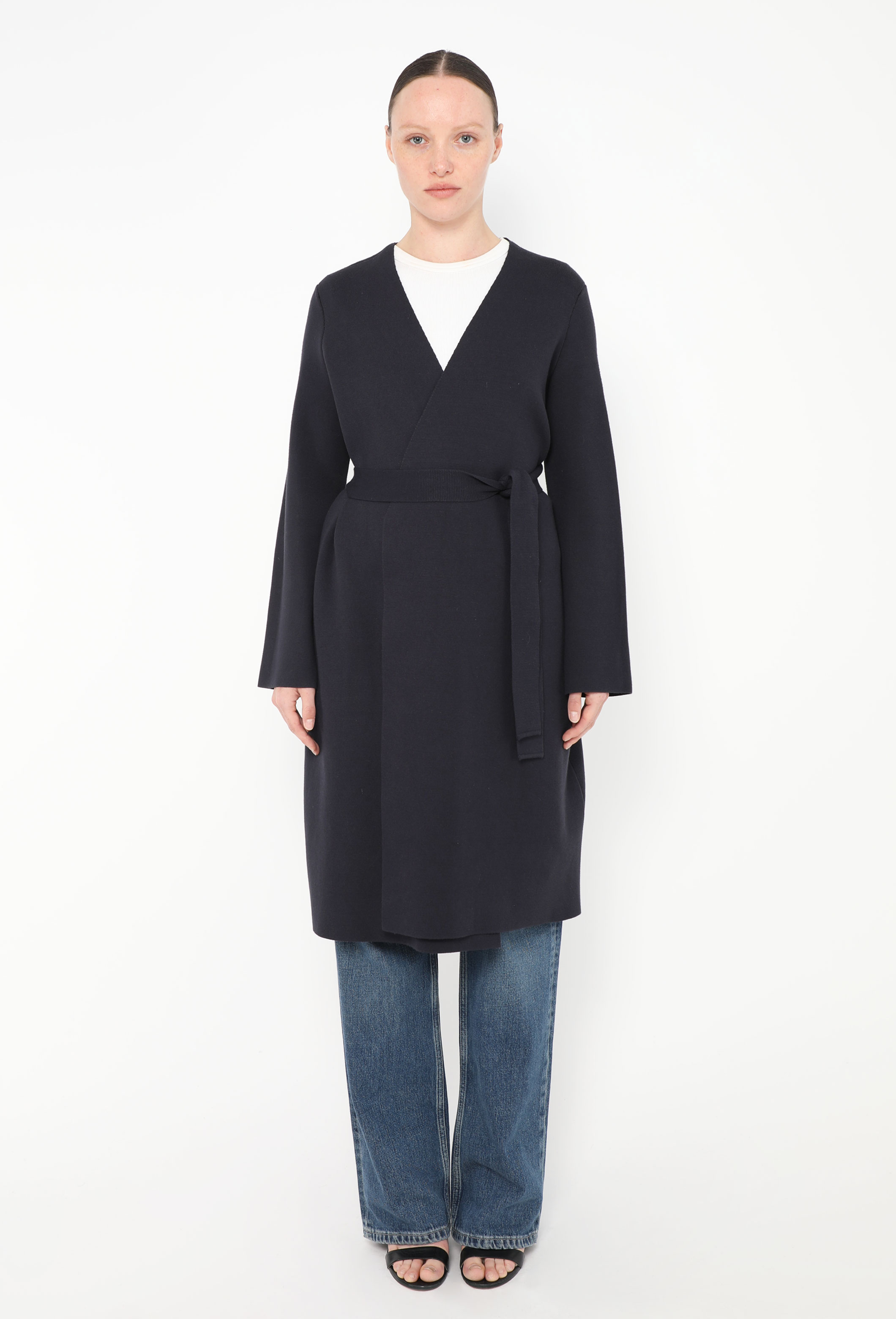 ジャケット・アウター SMOOTH MEJANGE WRAP COAT MAI-CN Double-face wool wrap coat for Women | Mackage US