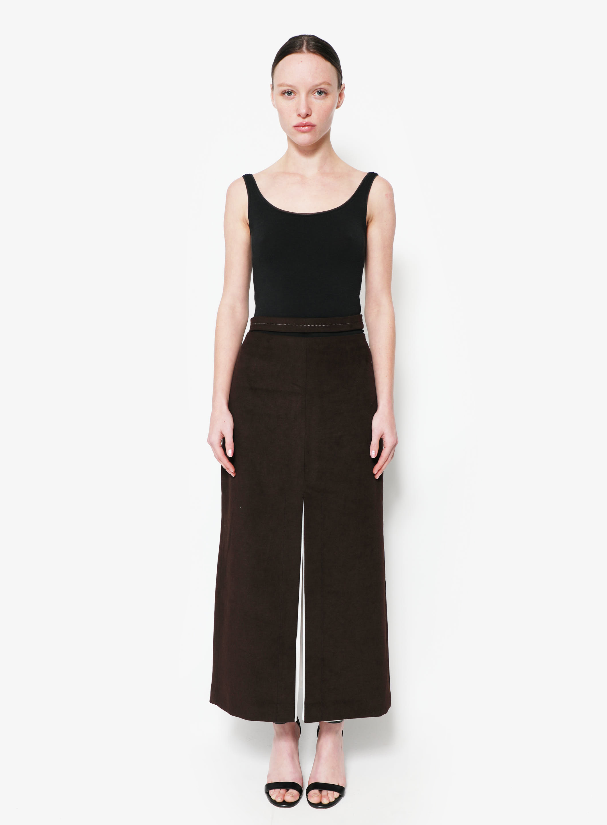 【INCHANT ME】Hidden wool slit skirt F/W 2021 Wool Slit Skirt | Authentique & Vintage | ReSee