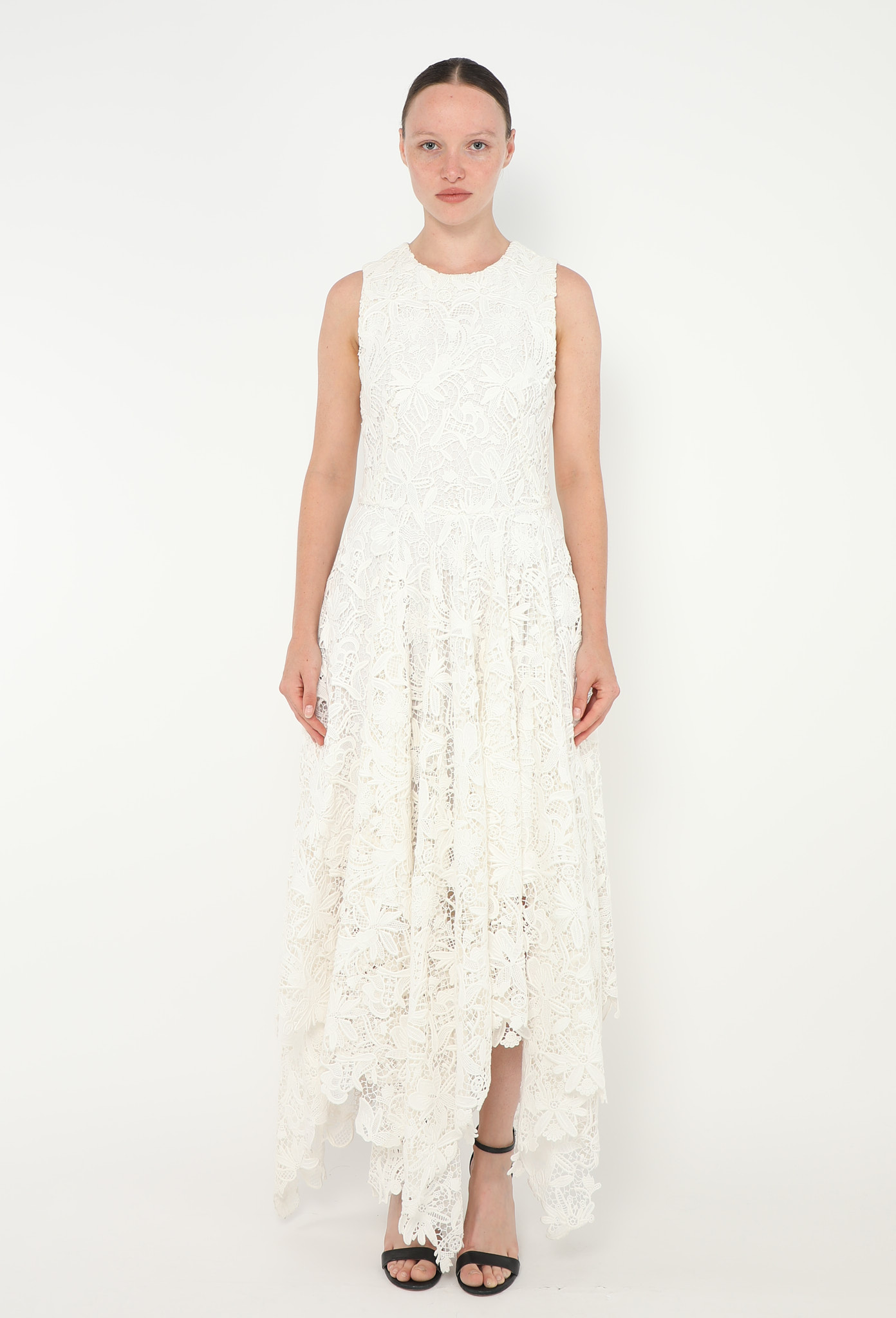 2019 Asymmetrical Guipure Gown - Alexander McQueen | ReSee