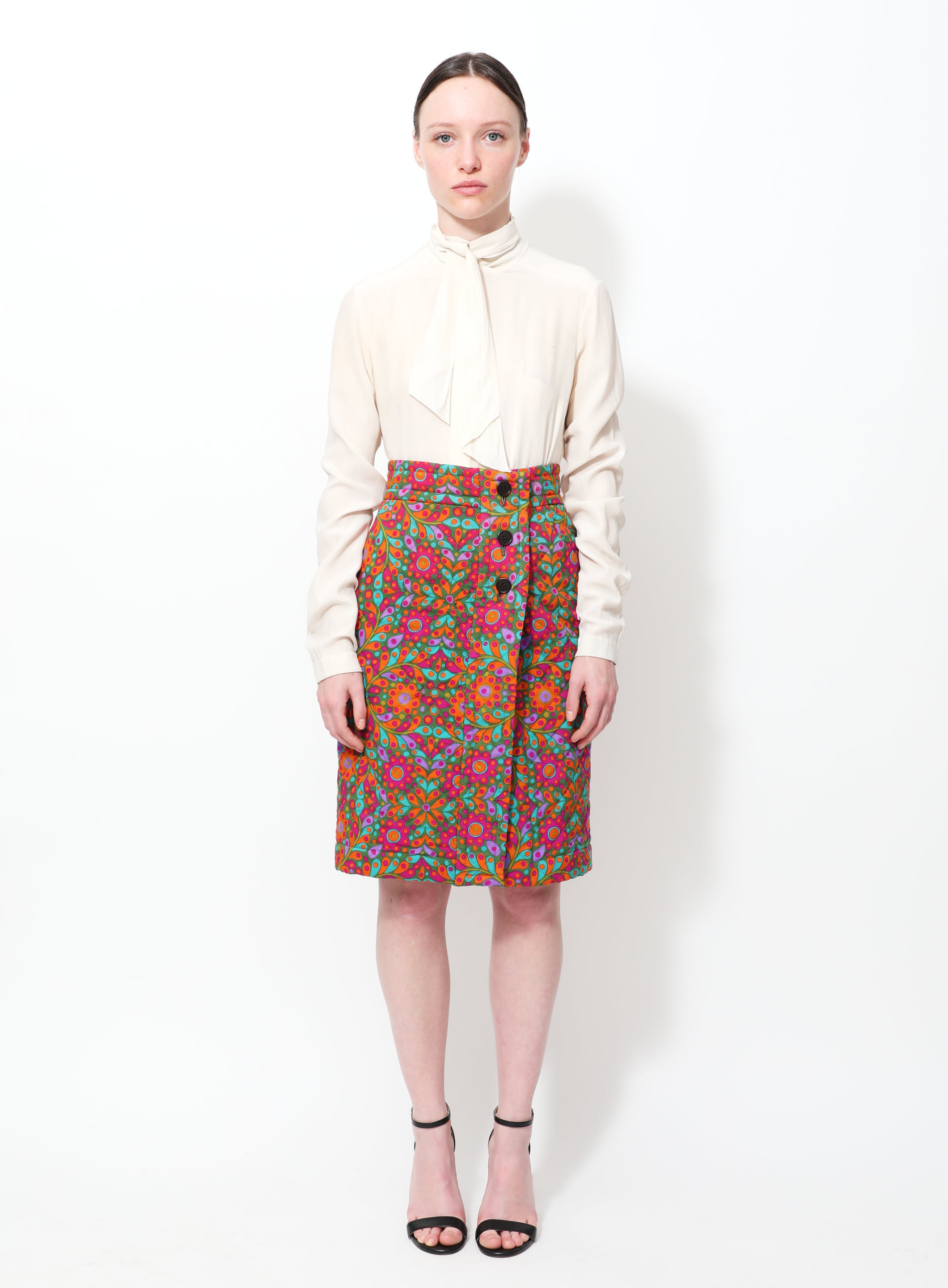 スカート rosymonster flower vase satin skirt rosymonster】Flower Vase Satin Skirt