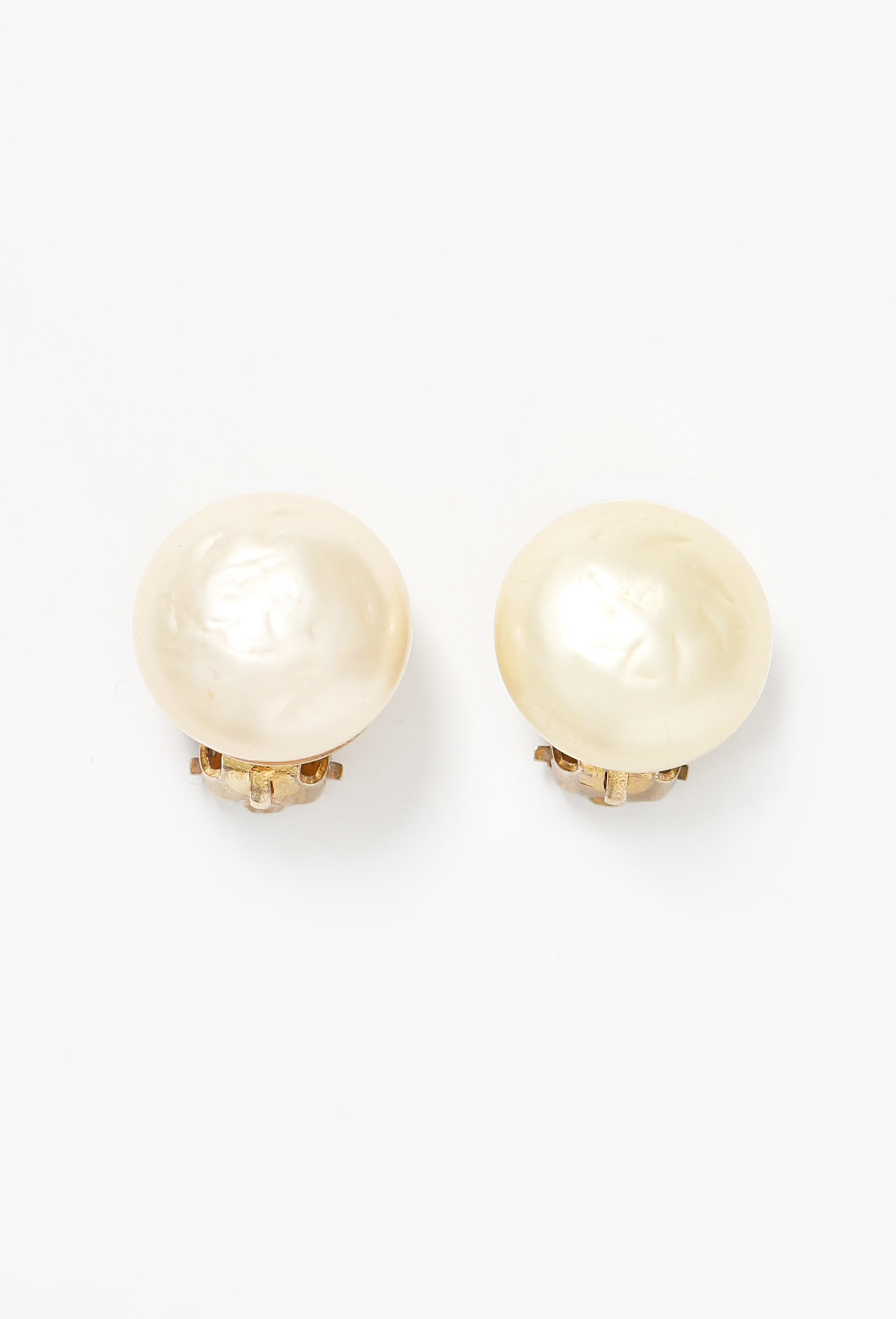 Ancien Paire De Boucles d'Oreilles En Or, Pendantes Avec Mic