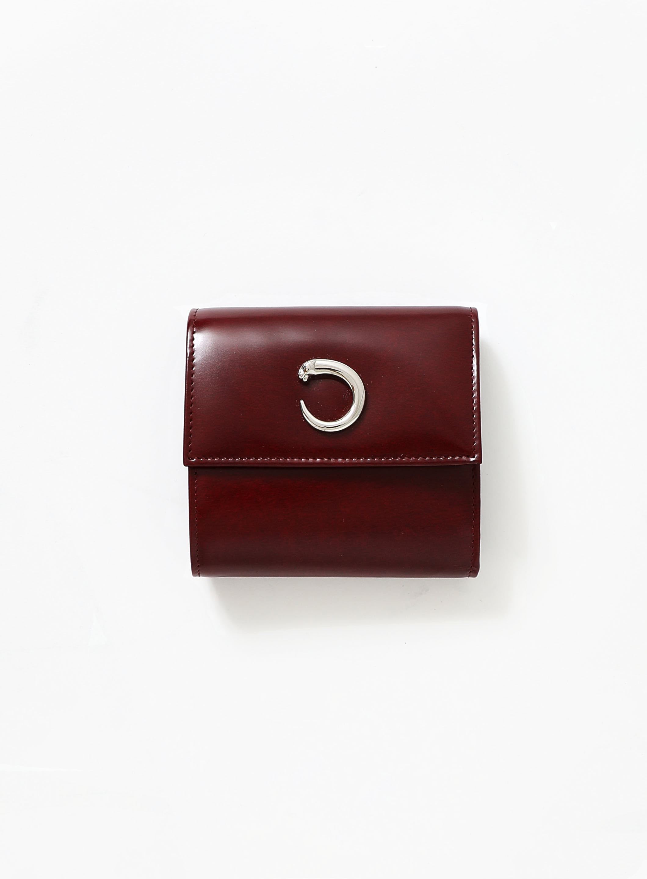 Bordeaux Panthère Leather Wallet | Authentic & Vintage | ReSee