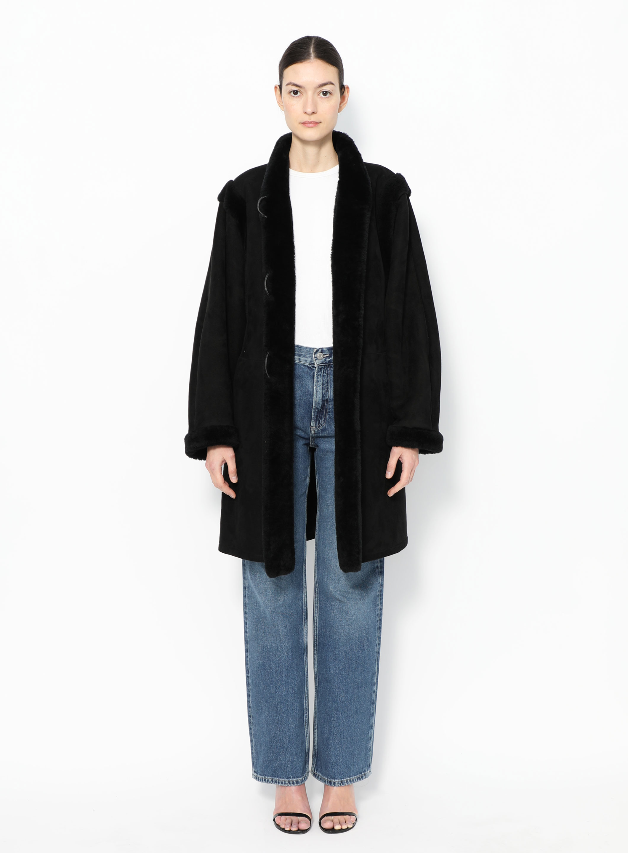 関税送料込*SALE*Saint Laurent Montgomery Shearling Coat shearling coat | Saint Laurent | YSL LV