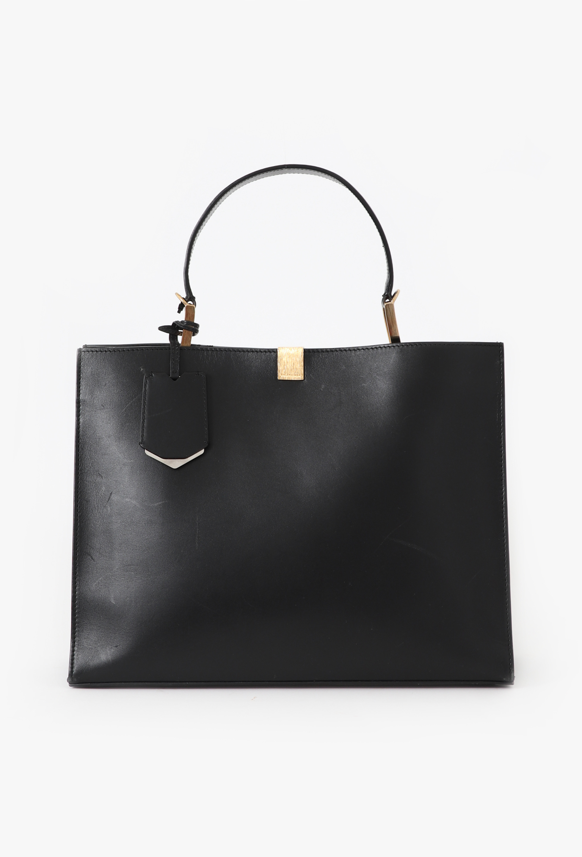 バッグ BALENCIAGA Le Dix leather shoulder bag Balenciaga Le Dix Cartable Top Handle Bag Satchel Beige