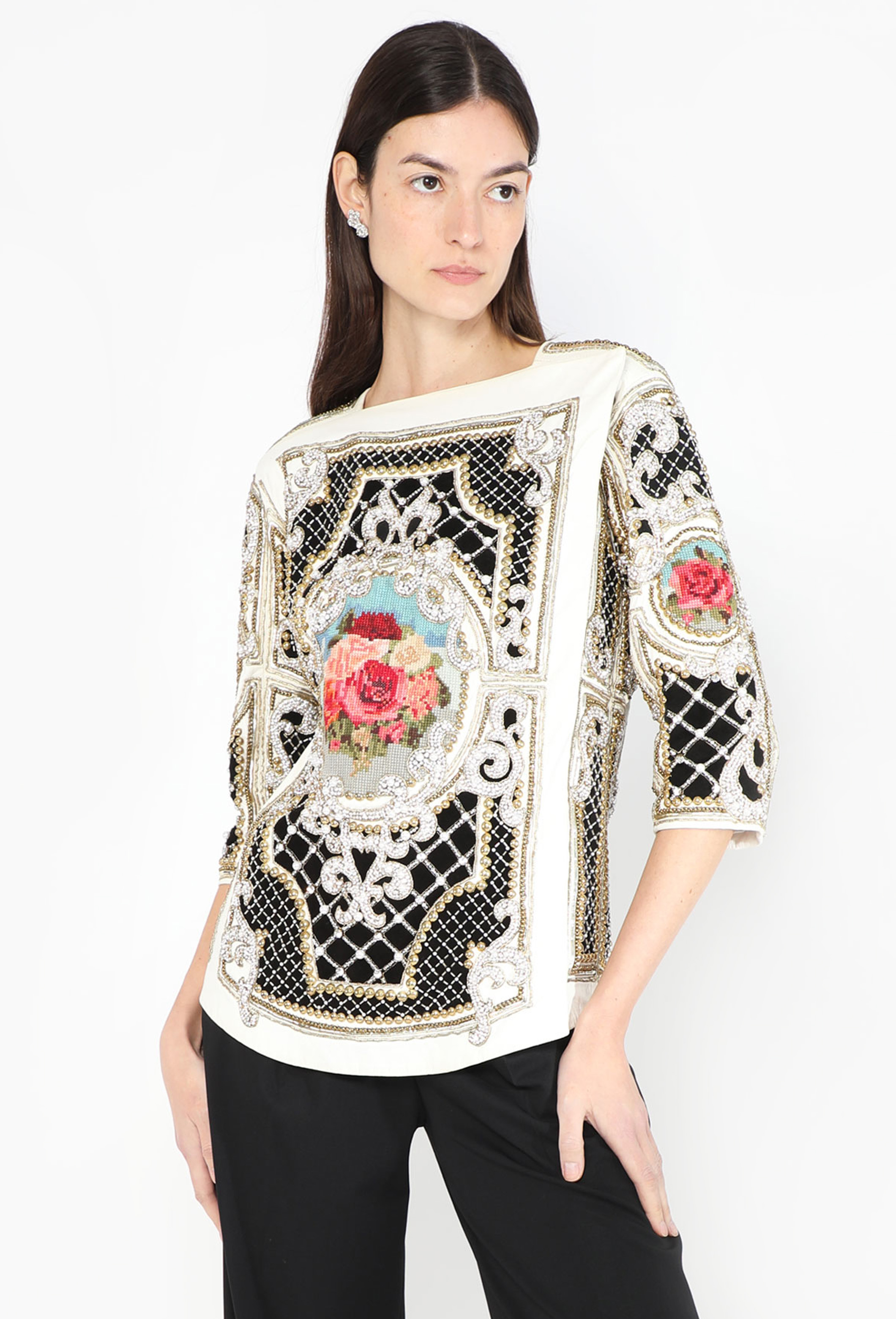 Balmain ネイビー Vintage Balmain Embroidered フーディ Vintage Balmain embroidered hoodie - Men | BALMAIN