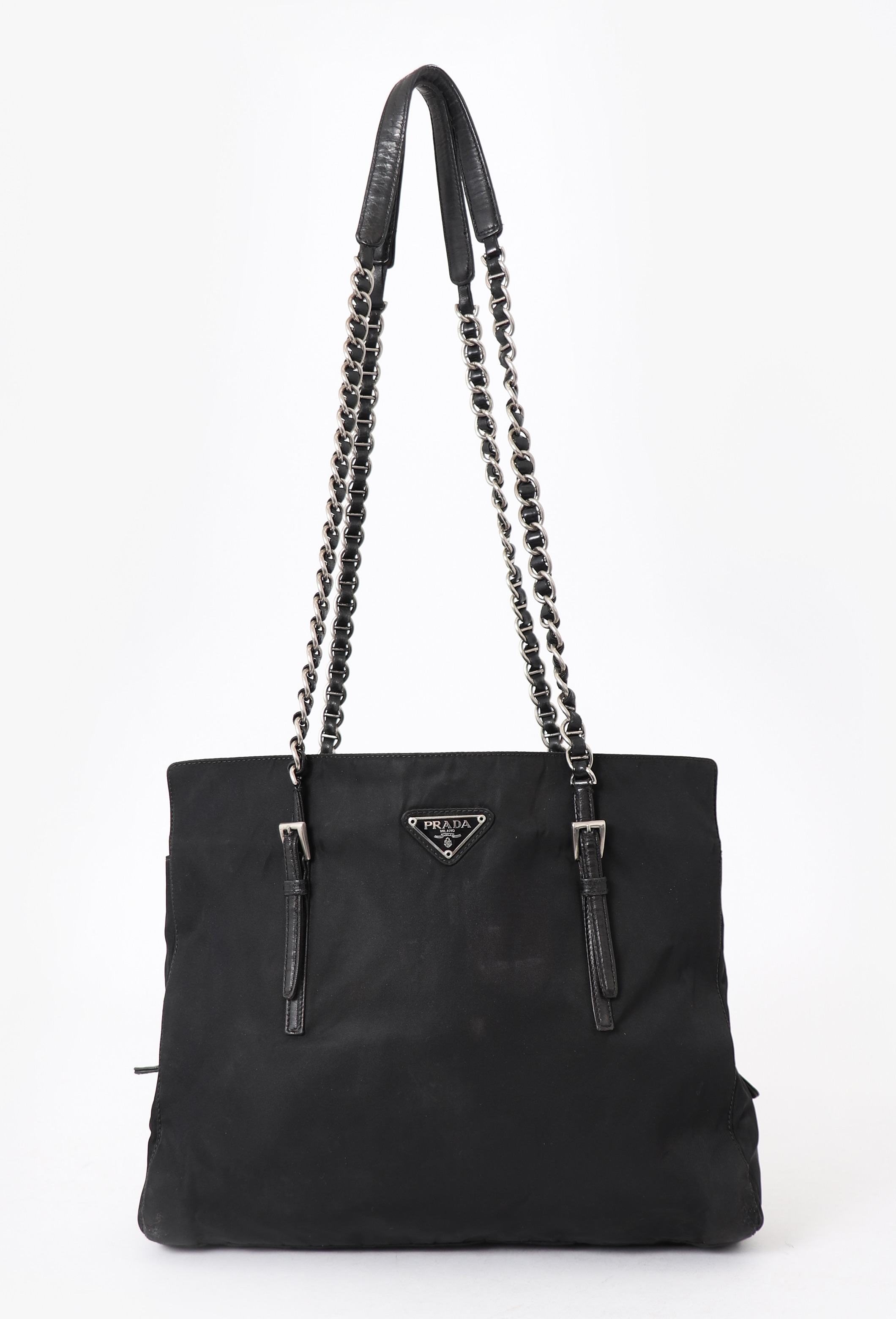 PRADA Nylon Black Bucket Tote Bag【Aランク/付属品有】 Nylon bucket bag in black - Prada | Mytheresa