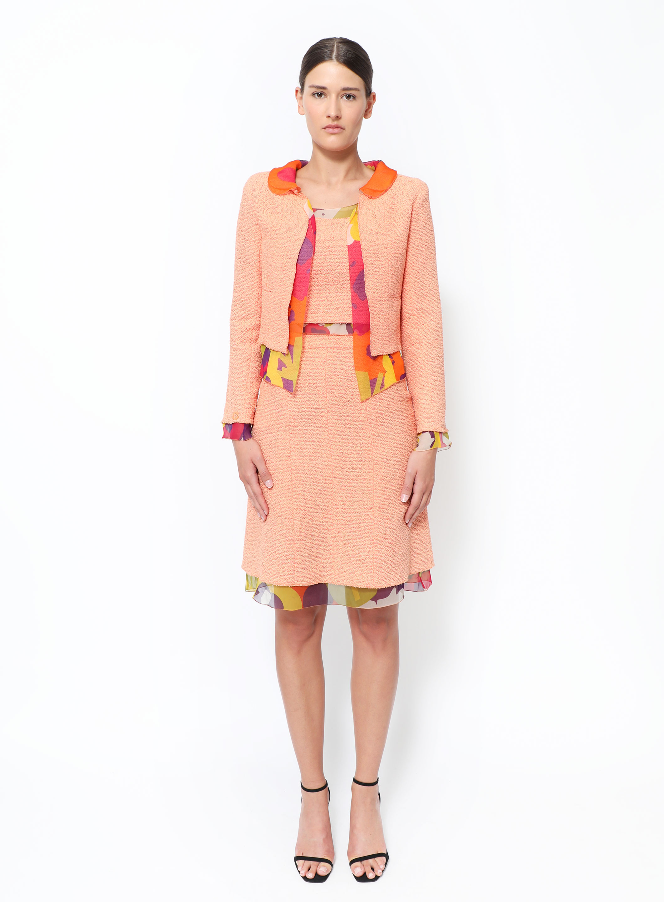 トップス 2000s CHANEL silk coco sleeve 2peace 9567314935838.jpg