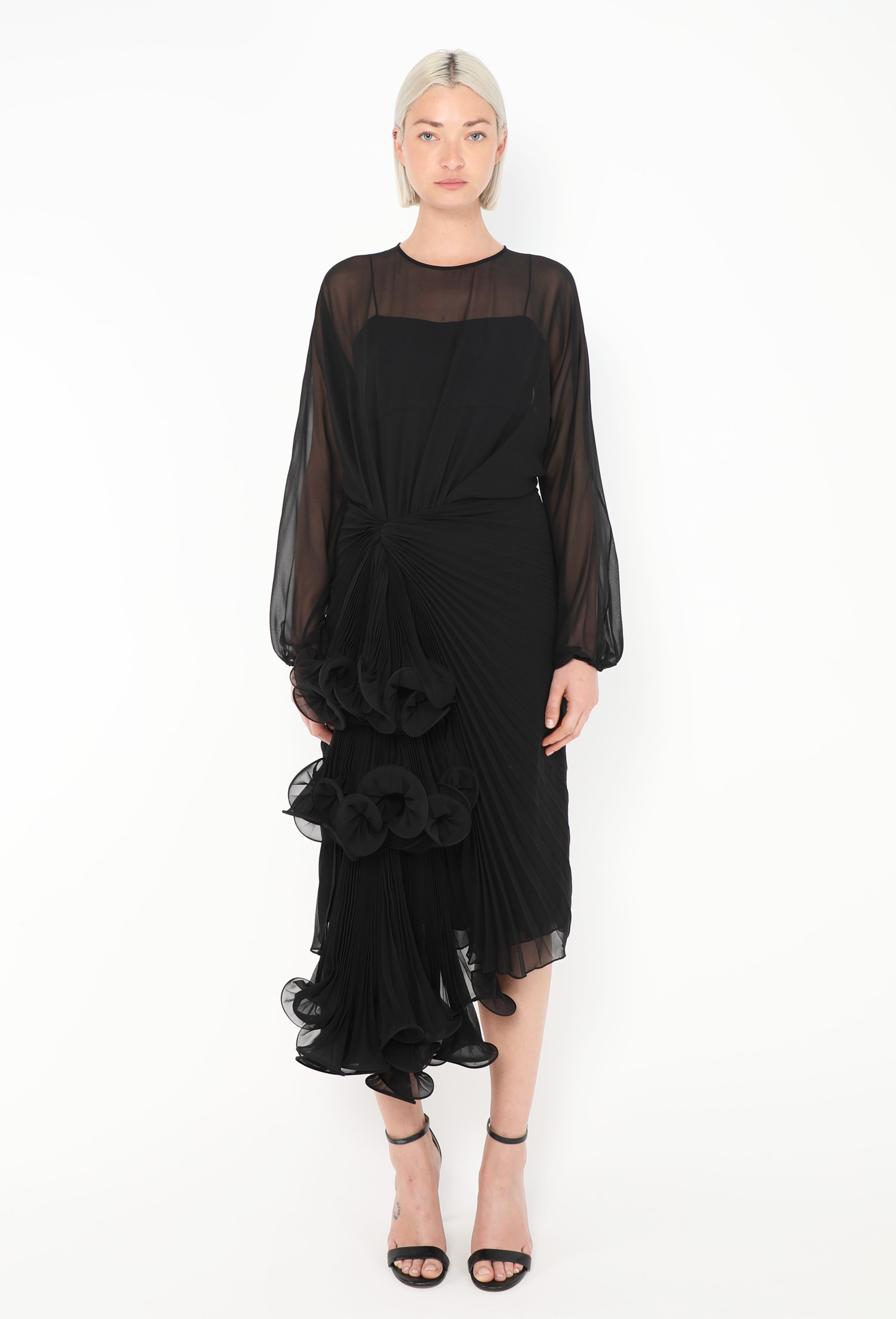 Resort 2020 Asymmetrical Chiffon Dress - Gucci | ReSee