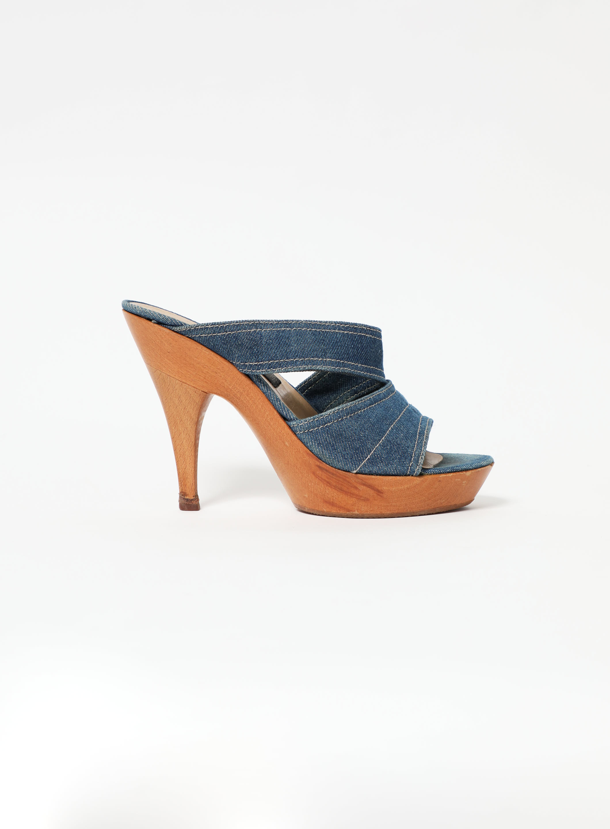 【PORTERNA】Dooing Denim Mule Gianvito Rossi Portofino 55mm Denim Mules | Blue | FARFETCH
