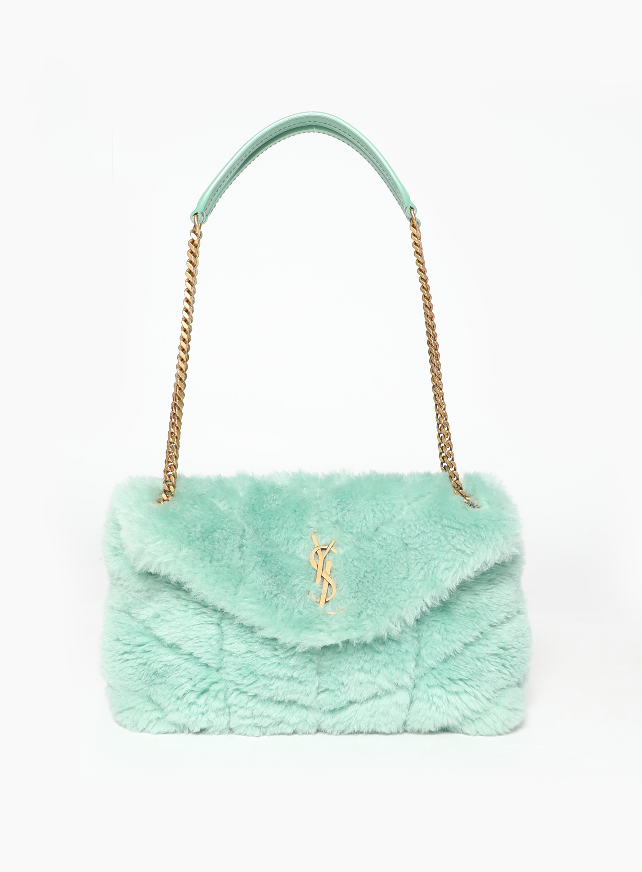 【関税&送料込】Saint Laurent Saint Laurent Loulou Puffer Saint Laurent Lou Puffer Small YSL Shoulder Bag in Quilted
