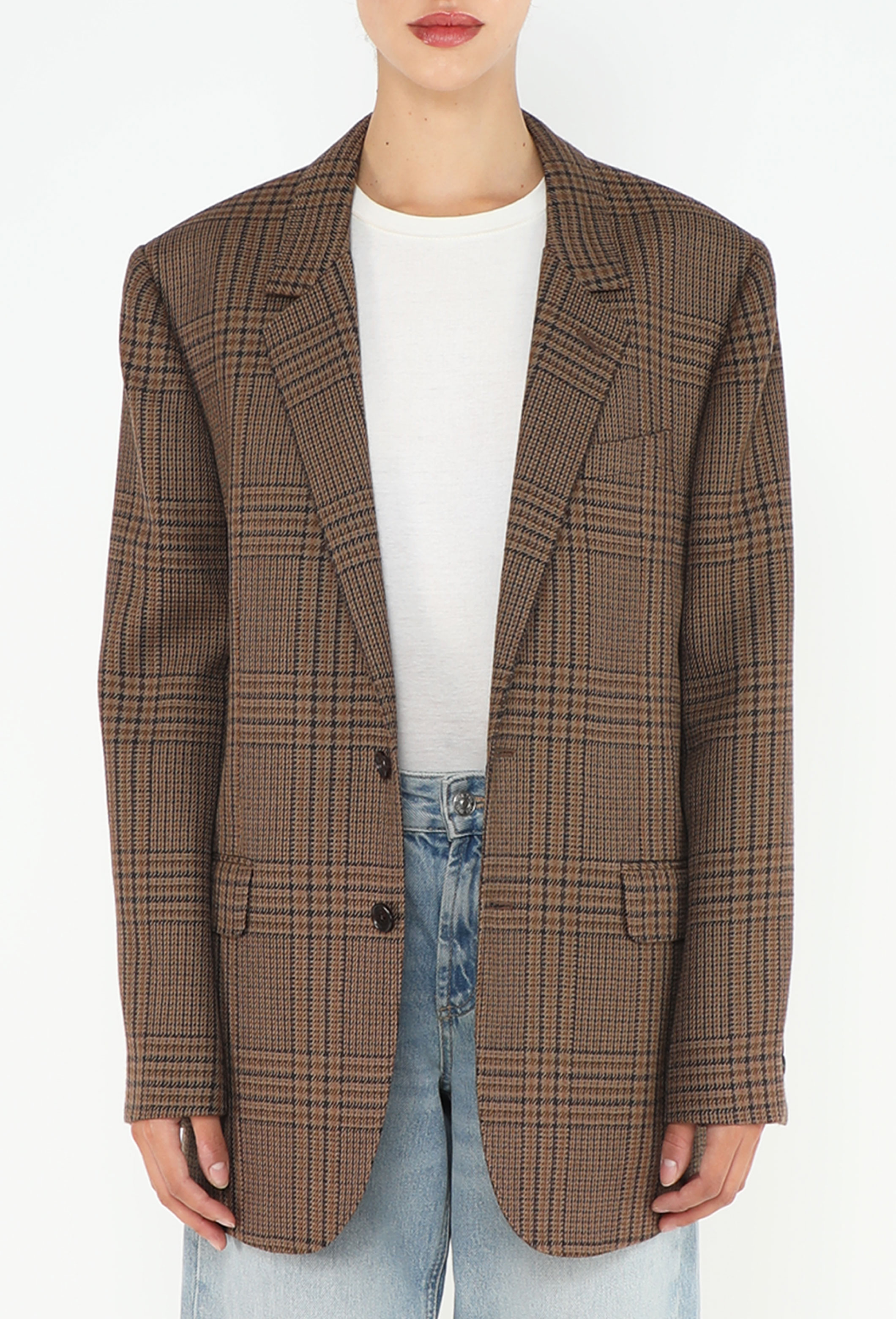 F/W 2021 Checkered Oversized Blazer - Céline | ReSee