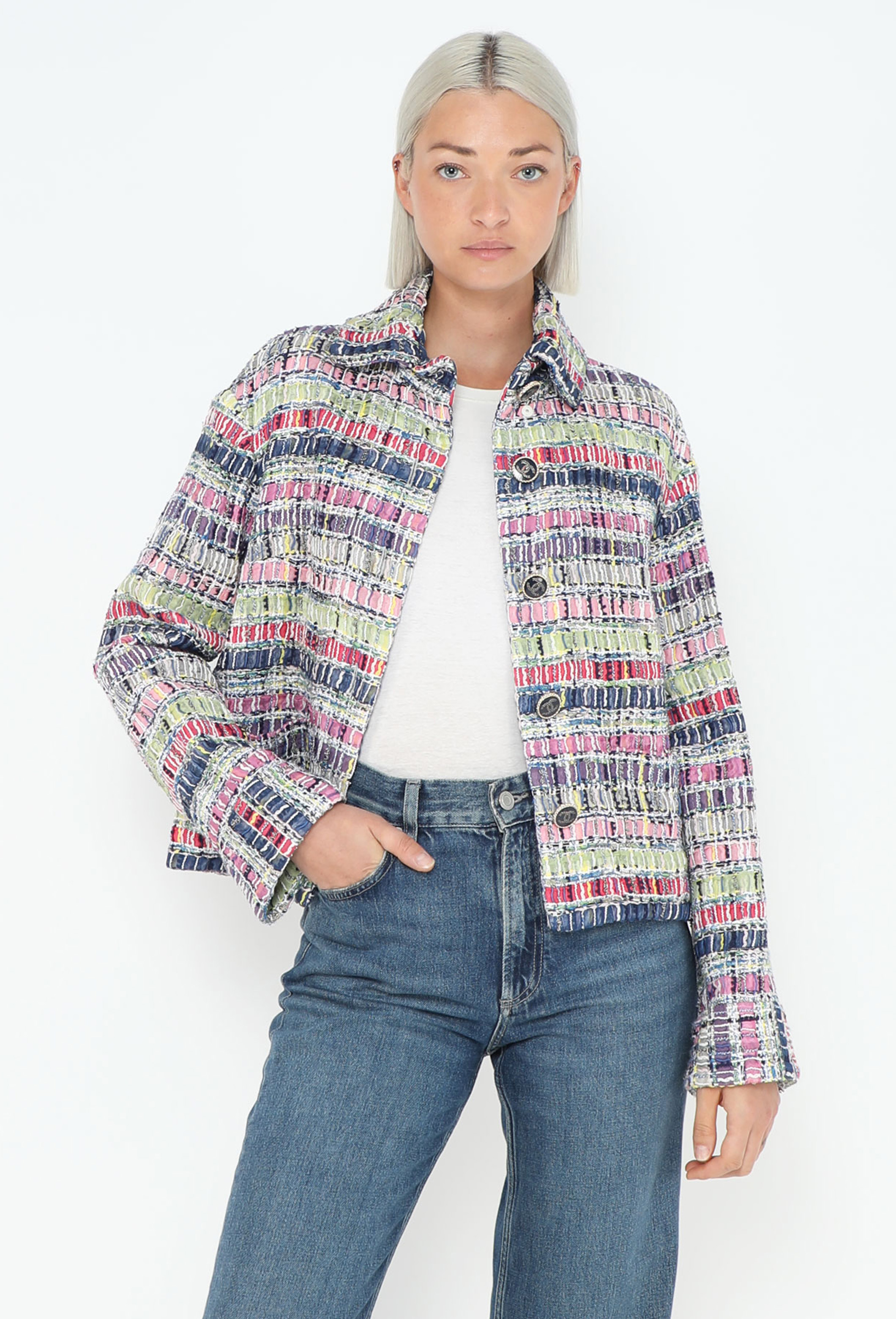 2021 Patchwork Lesage 'CC' Jacket - Chanel | ReSee