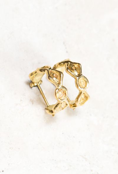 Modern Designers 18k Yellow Gold Earrings - 2