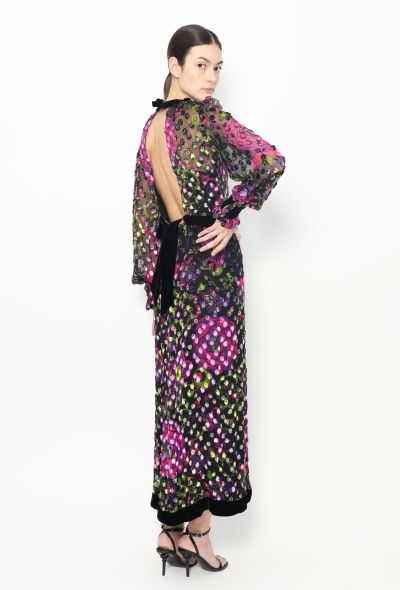 Givenchy Late '60s Open-Back Chiffon Dress - 2