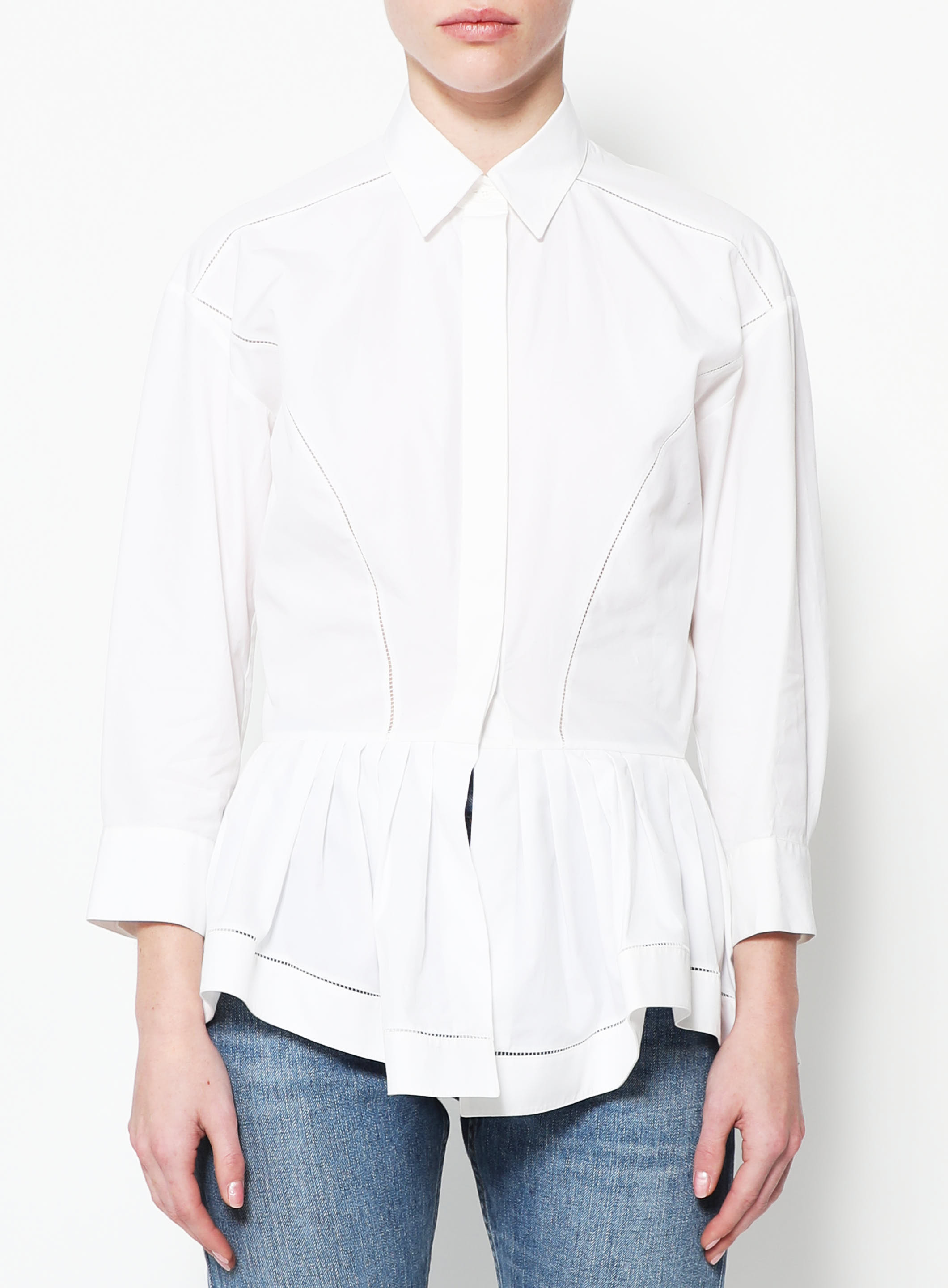 S/S 2015 Cotton Peplum Shirt | Authentic & Vintage | ReSee