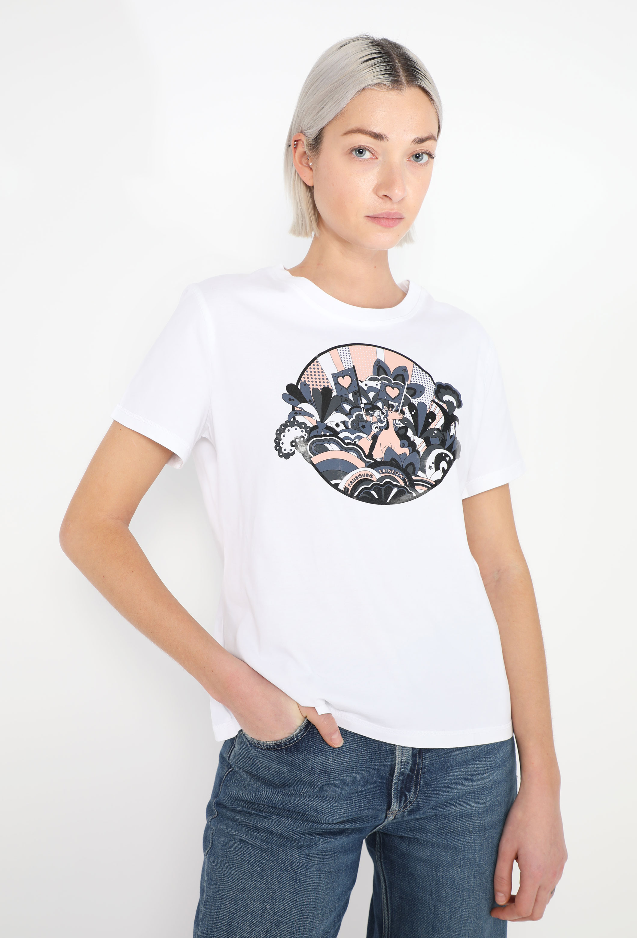 2022 'Faubourg Rainbow' Cotton T-Shirt | Authentic & Vintage | ReSee