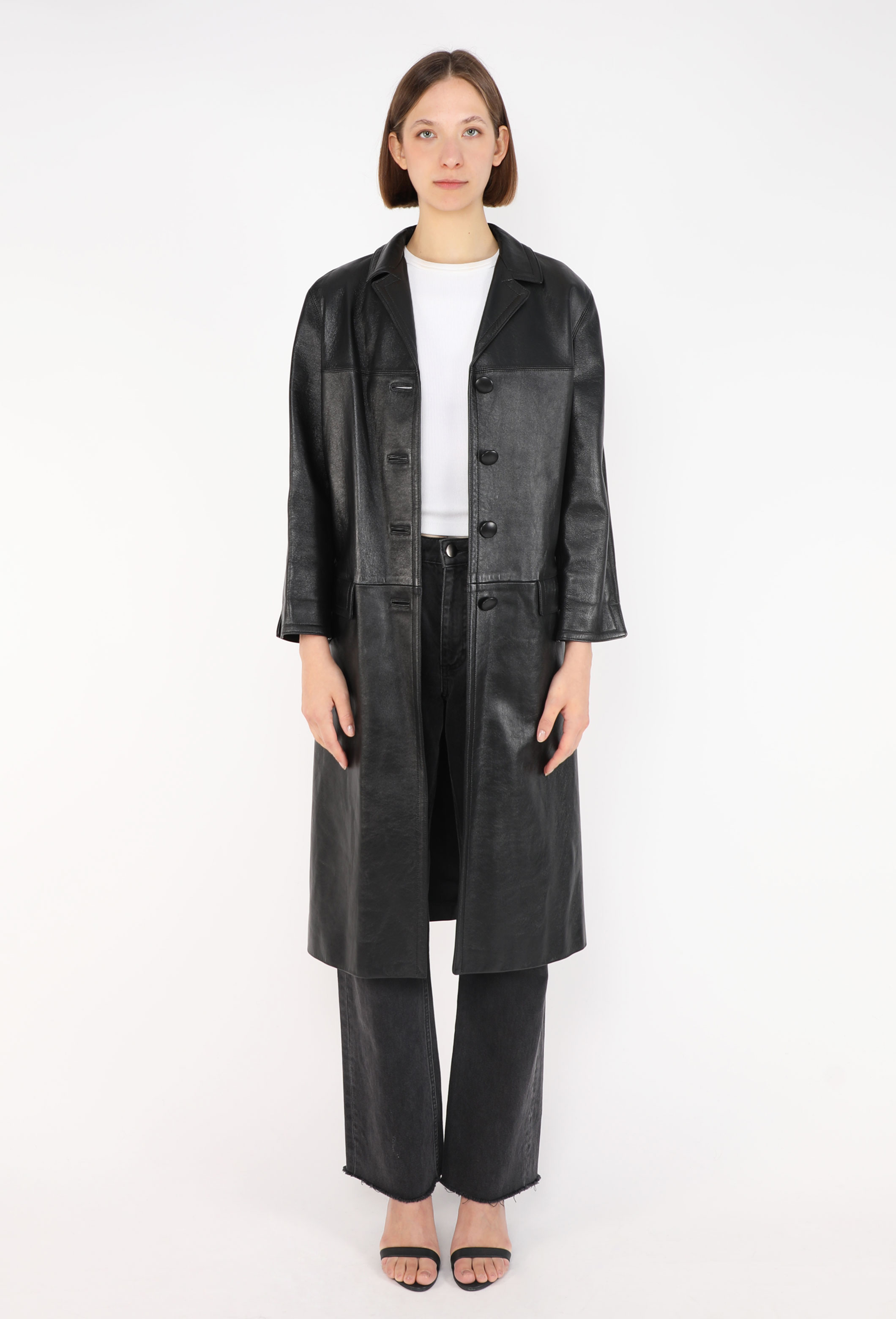 Lambskin Notched Coat, 2019 - Prada | ReSee
