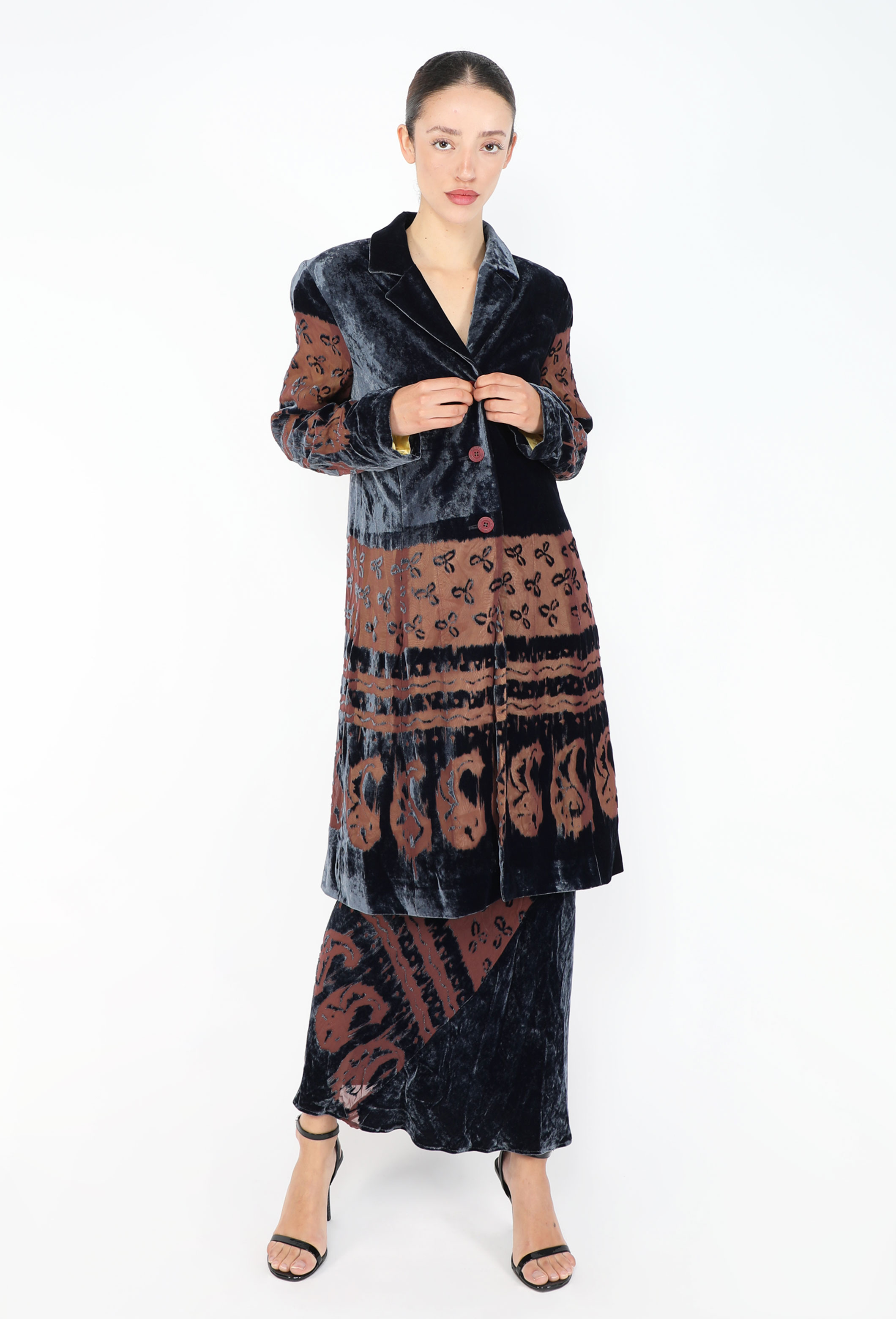 Betty Jackson Velvet Ensemble, 1990s - Exquisite Vintage | ReSee