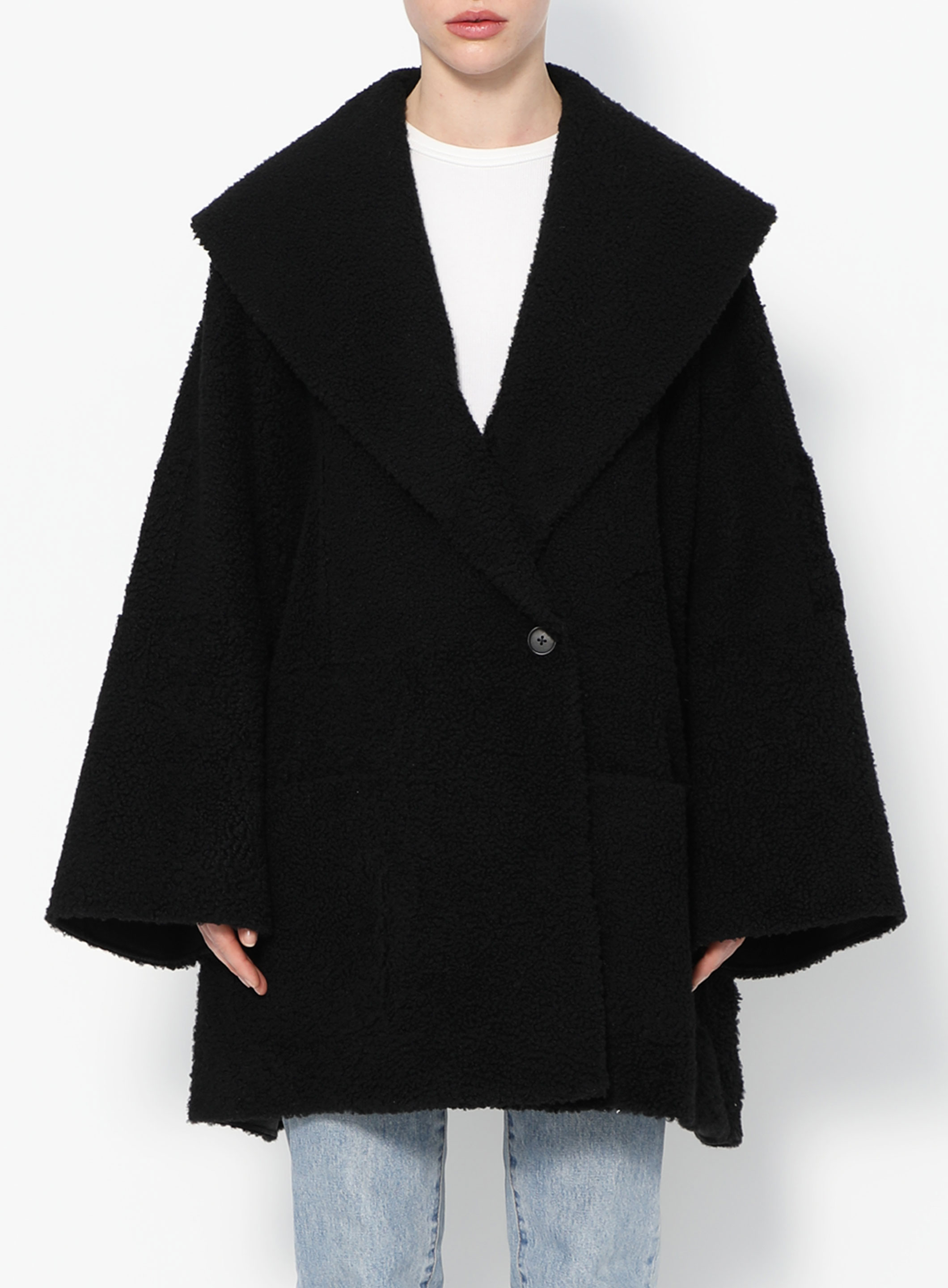 aere 完売商品！shaggy jacket coat aere アエレ shaggy jacket coat シャギージャケットコート
