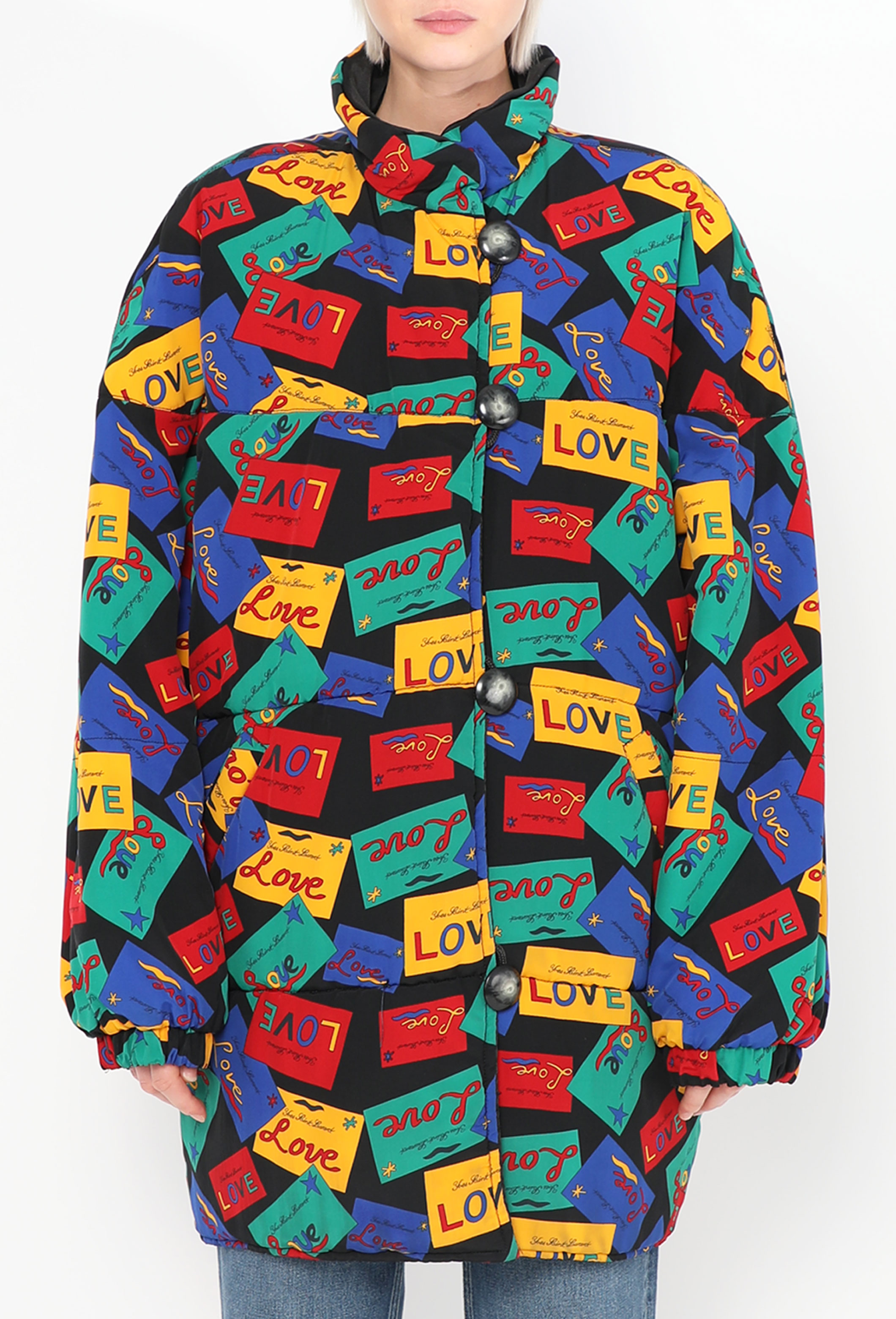 Vintage Reversible Love Puffer Coat | Authentic & Vintage