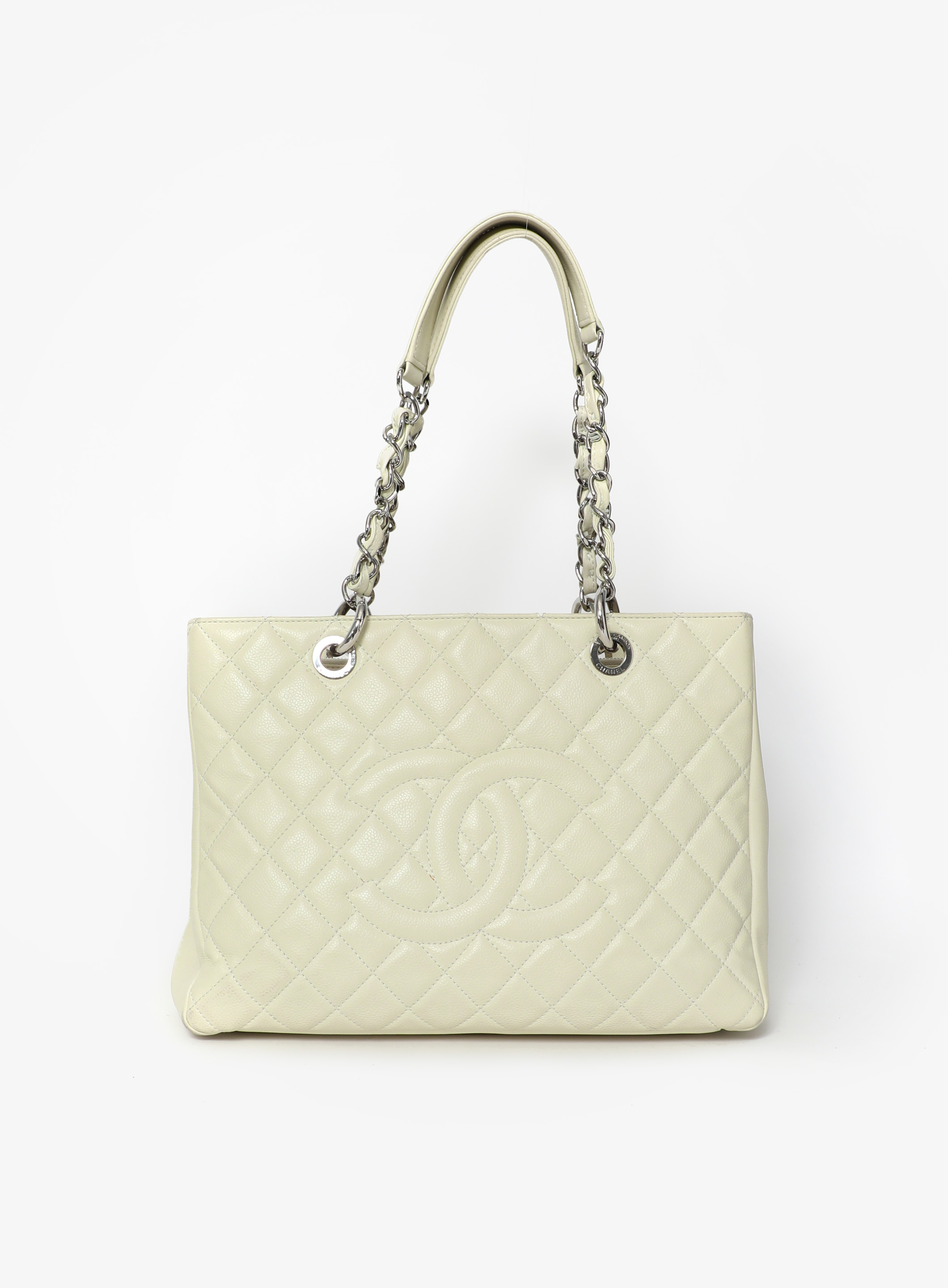 chanel quilted leather tote