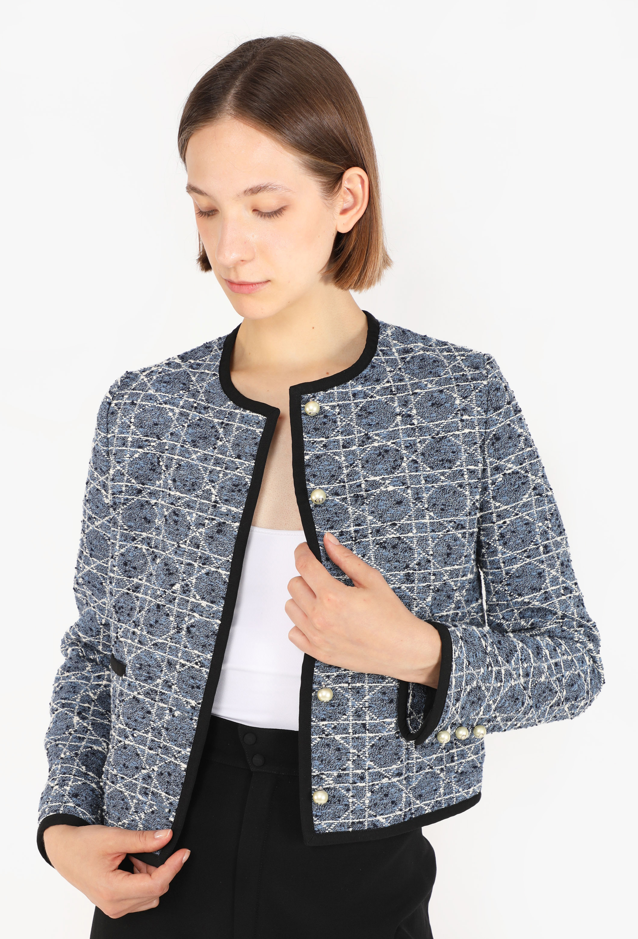 Christian Dior フレンチスリーブ archive ジャケット Cannage Bouclé Jacket, 2025 - Dior | ReSee