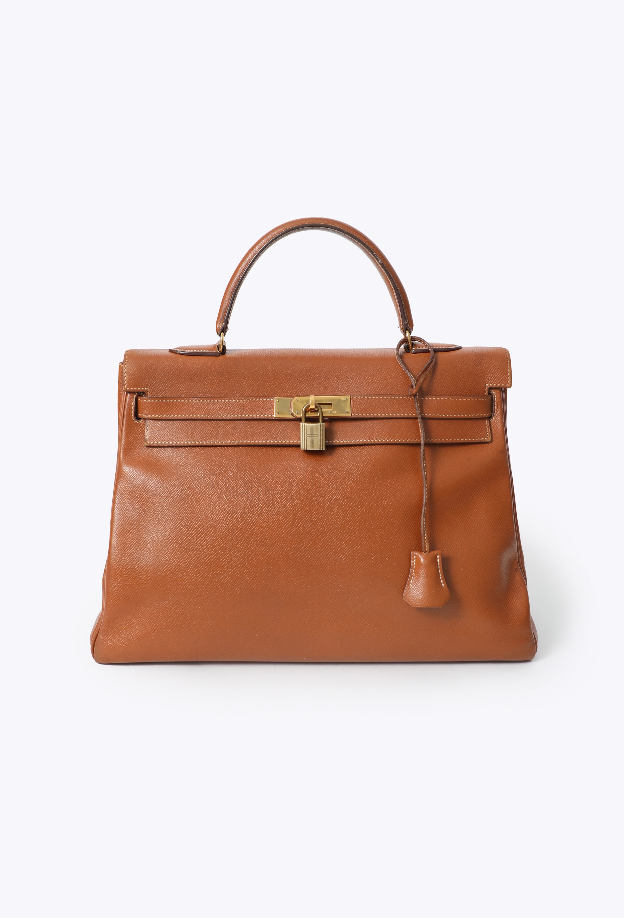 初売セール【SPECIAL】80sイタリア製OLD HERMESフィールドコート 80s Gold Courchevel Kelly Retournè 35 - Hermès | ReSee