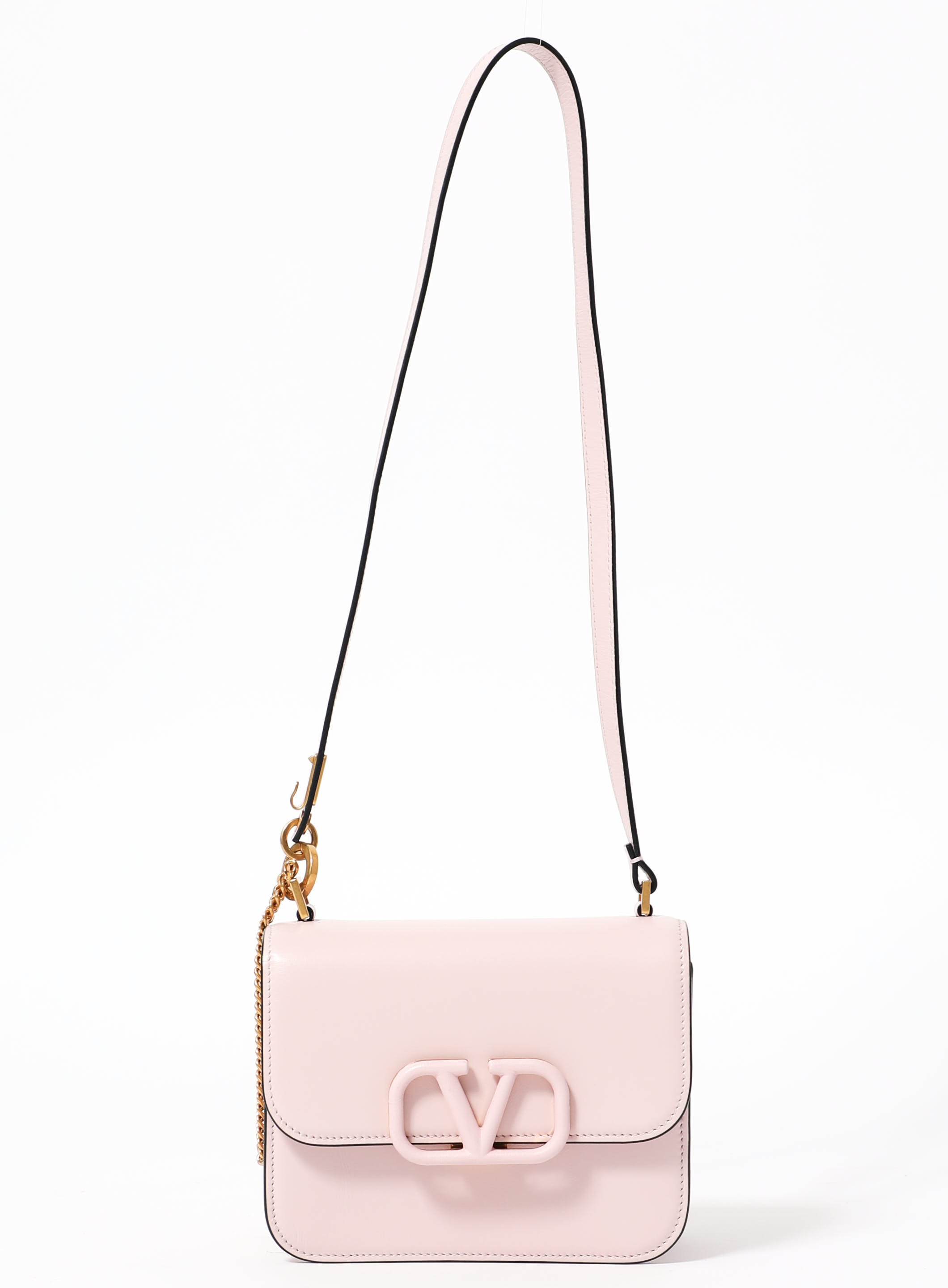 V Sling Small Embellished Tote Bag in Green - Valentino Garavani