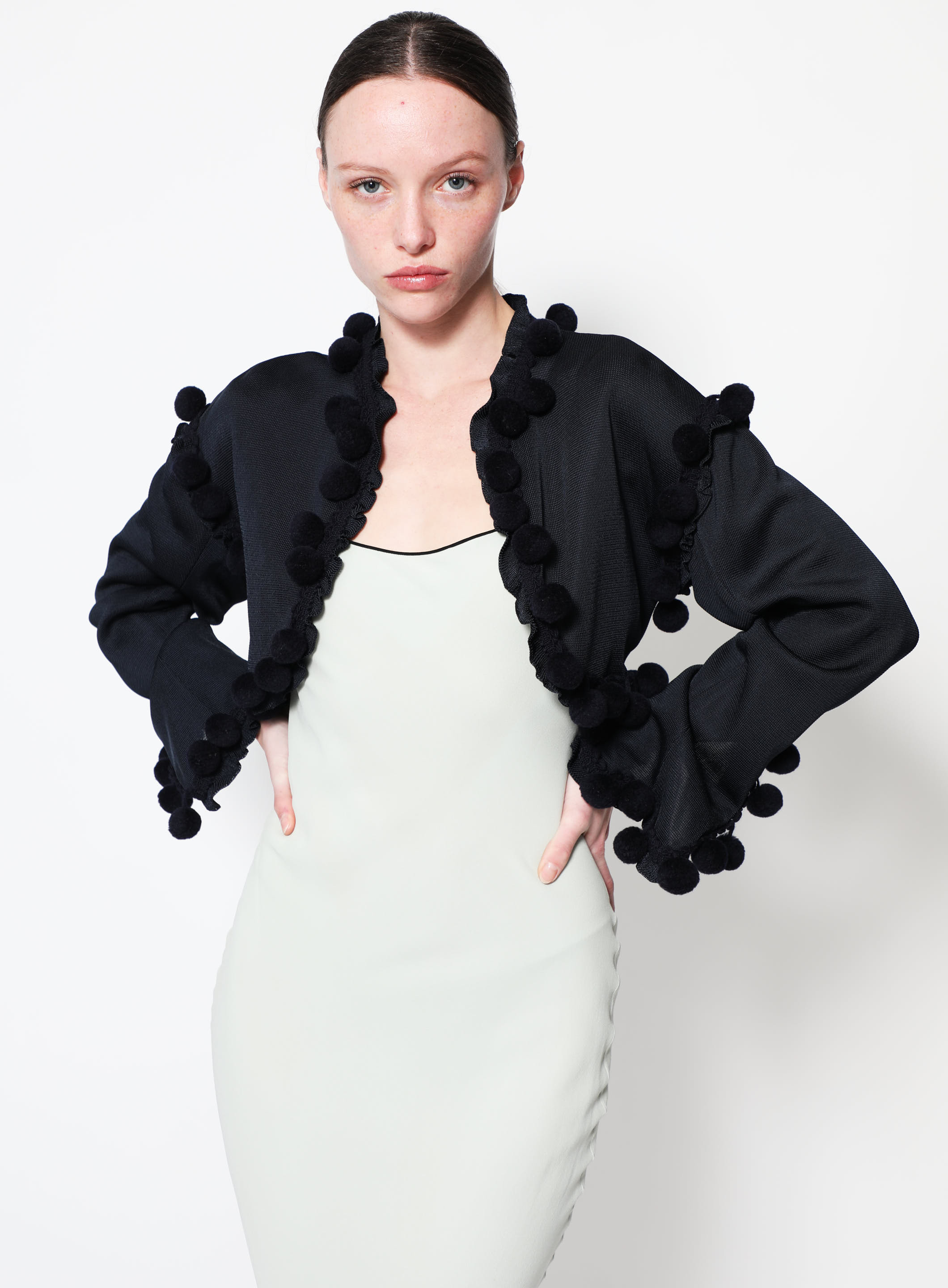 Spring 1997 Galliano Pom Pom Bolero | Authentic & Vintage | ReSee