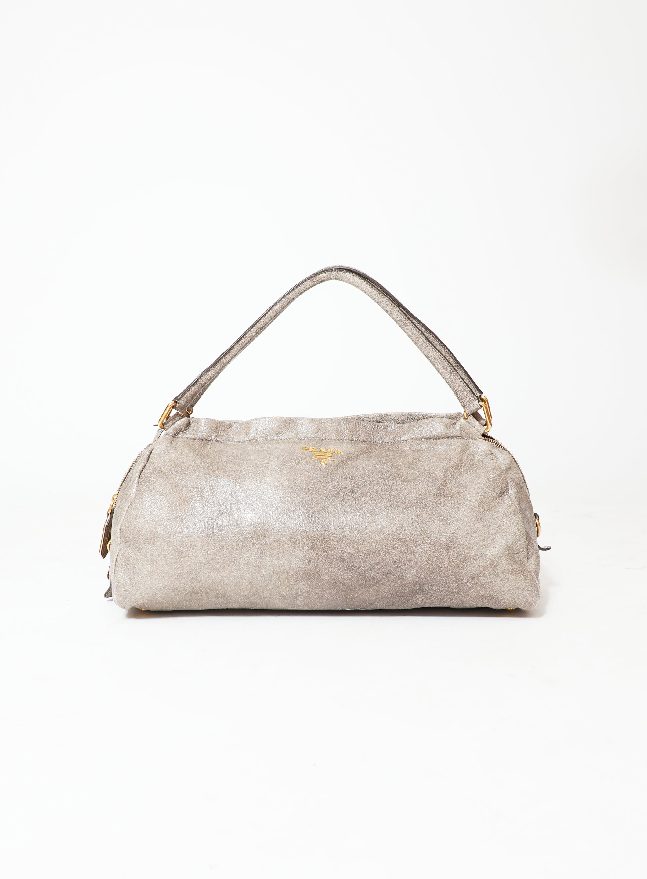 Cracked Leather Shoulder Bag | Authentic & Vintage | ReSee