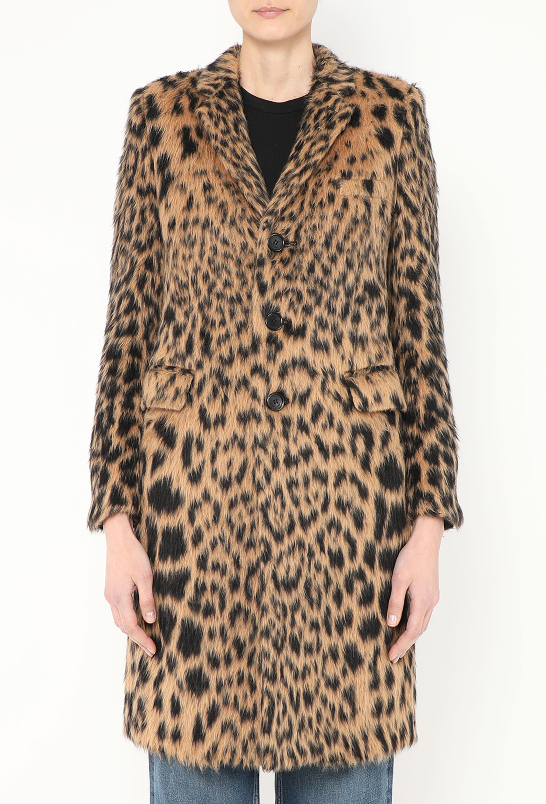 2018 Brushed Leopard Print Coat - Saint Laurent | Authentic