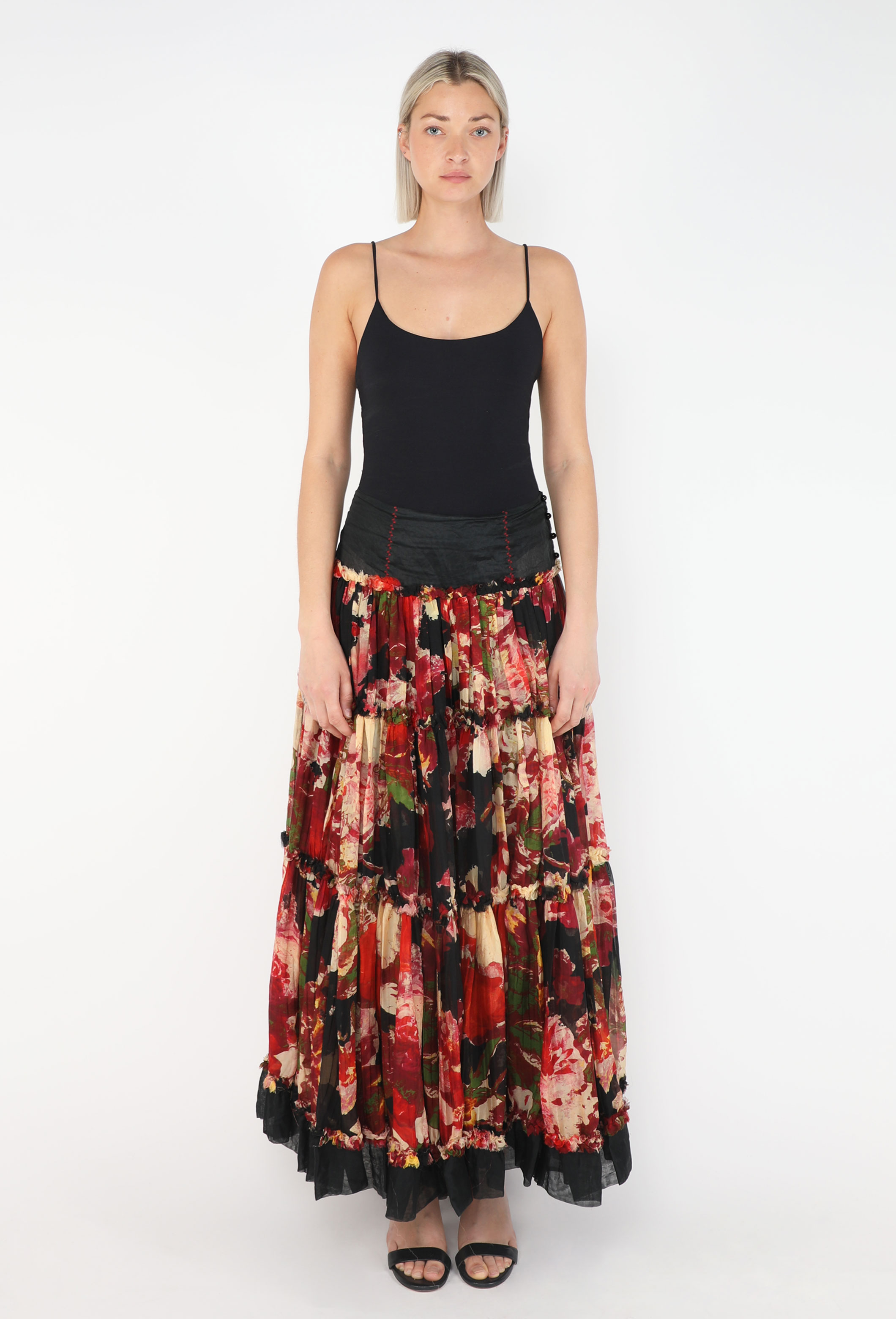 Floral Peasant Maxi Skirt, S/S 2006 - Jean Paul Gaultier | ReSee