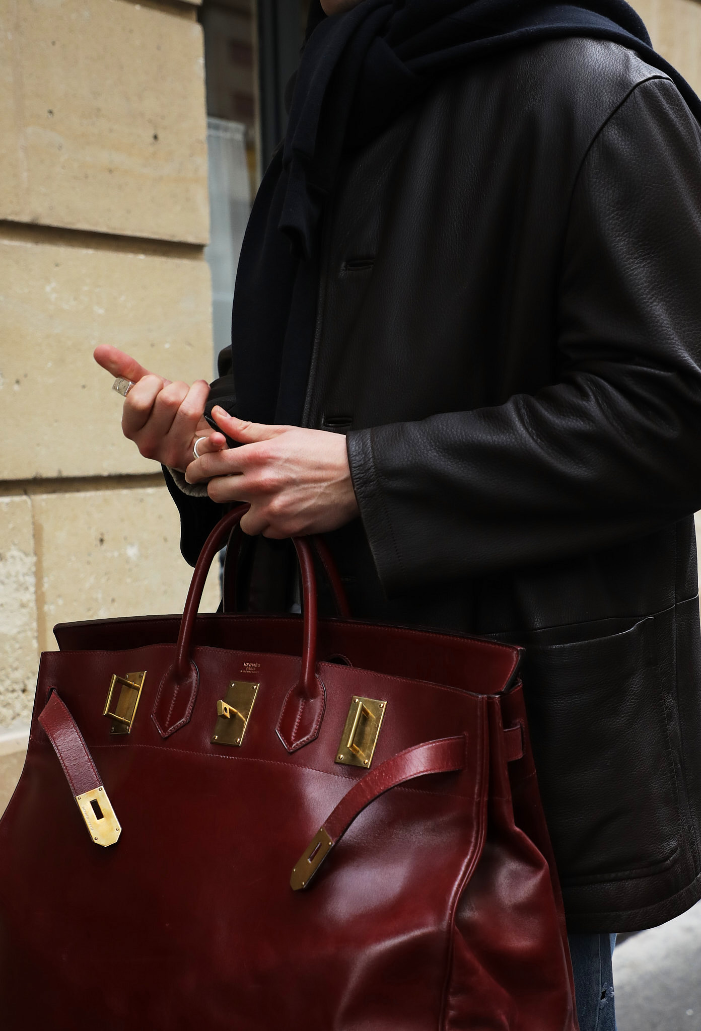 80s Rouge H Box Haut à Courroies 50 | Authentic & Vintage