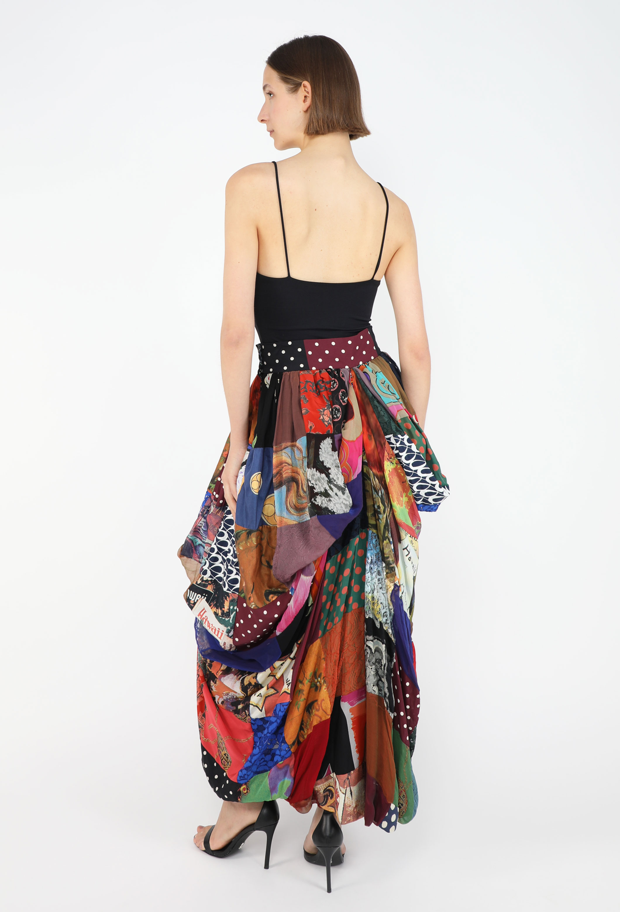 Patchwork Silk Skirt, S/S 1993 - Dolce & Gabbana | ReSee