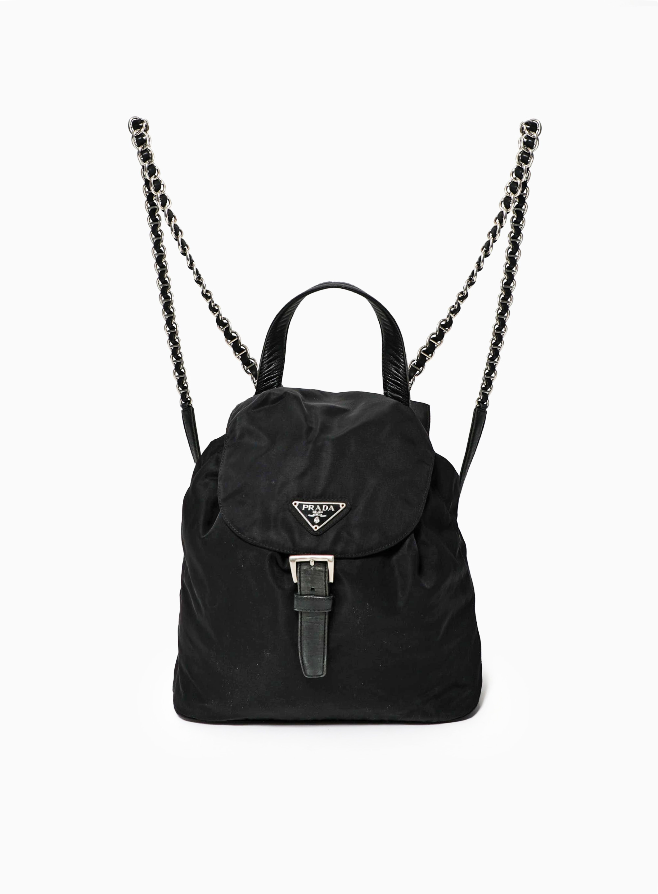 Nylon Backpack in Black - Prada