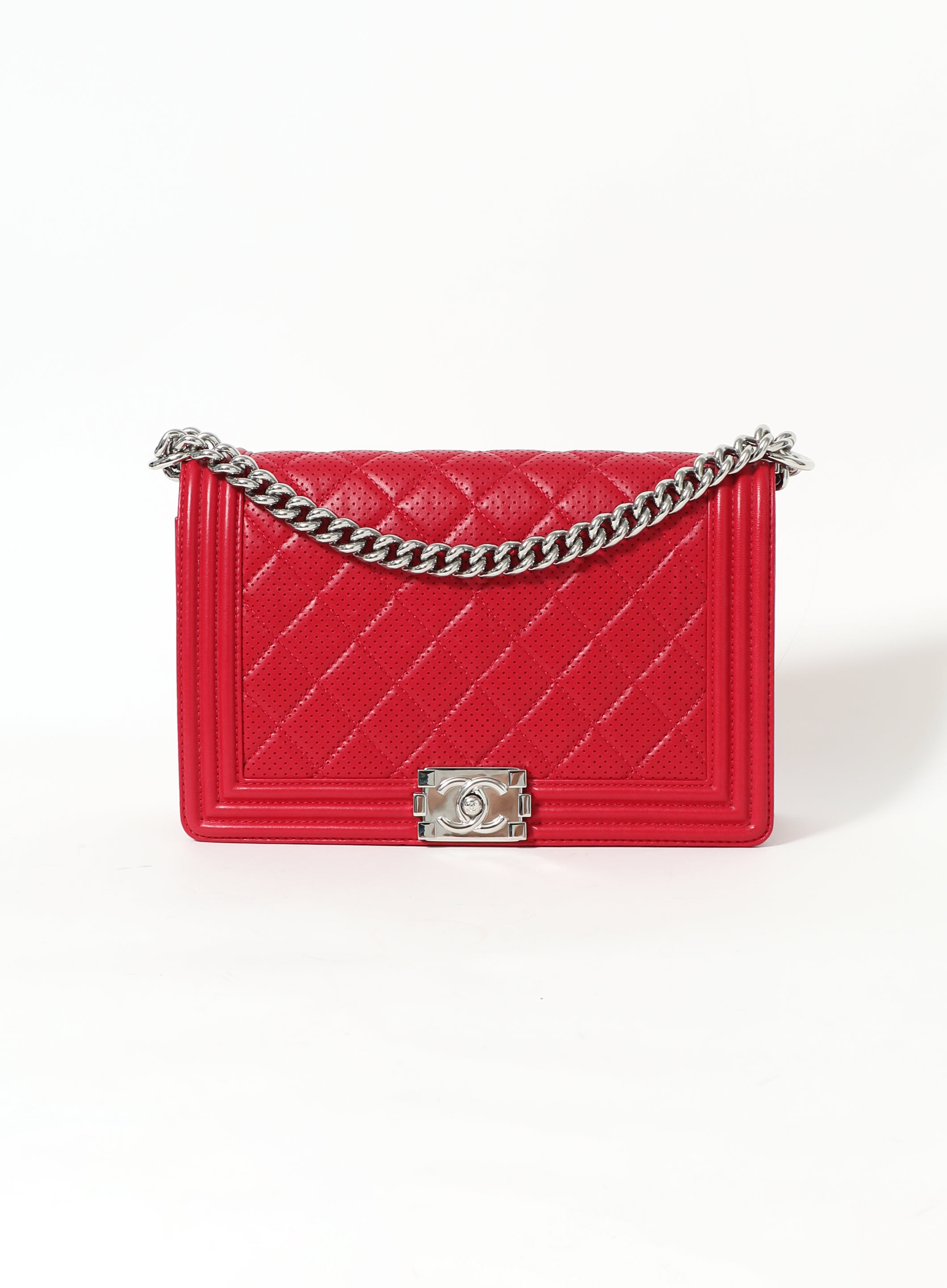 Chanel Red Boy Bag