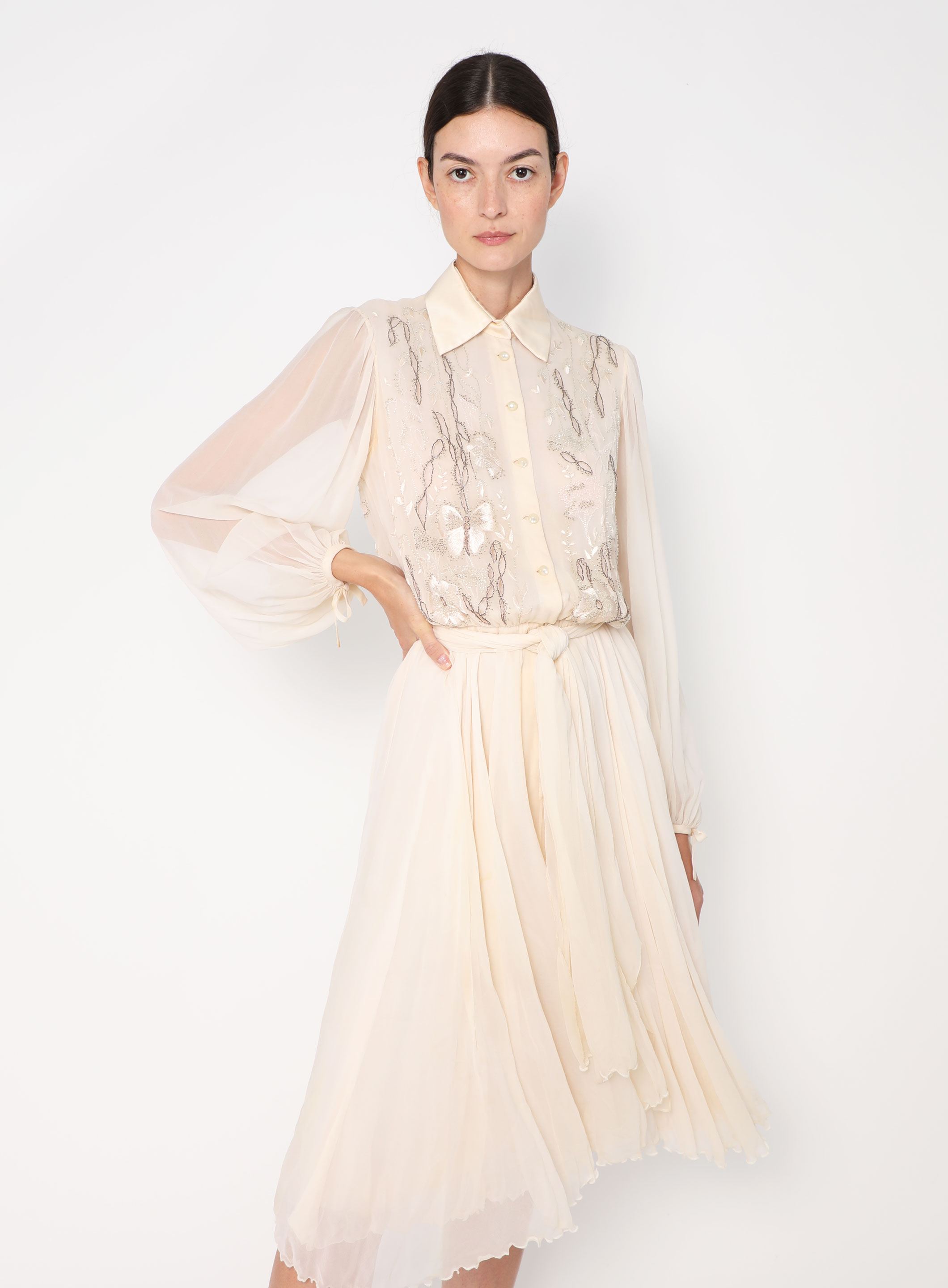 Jean-Louis Scherrer silk shawl, 43