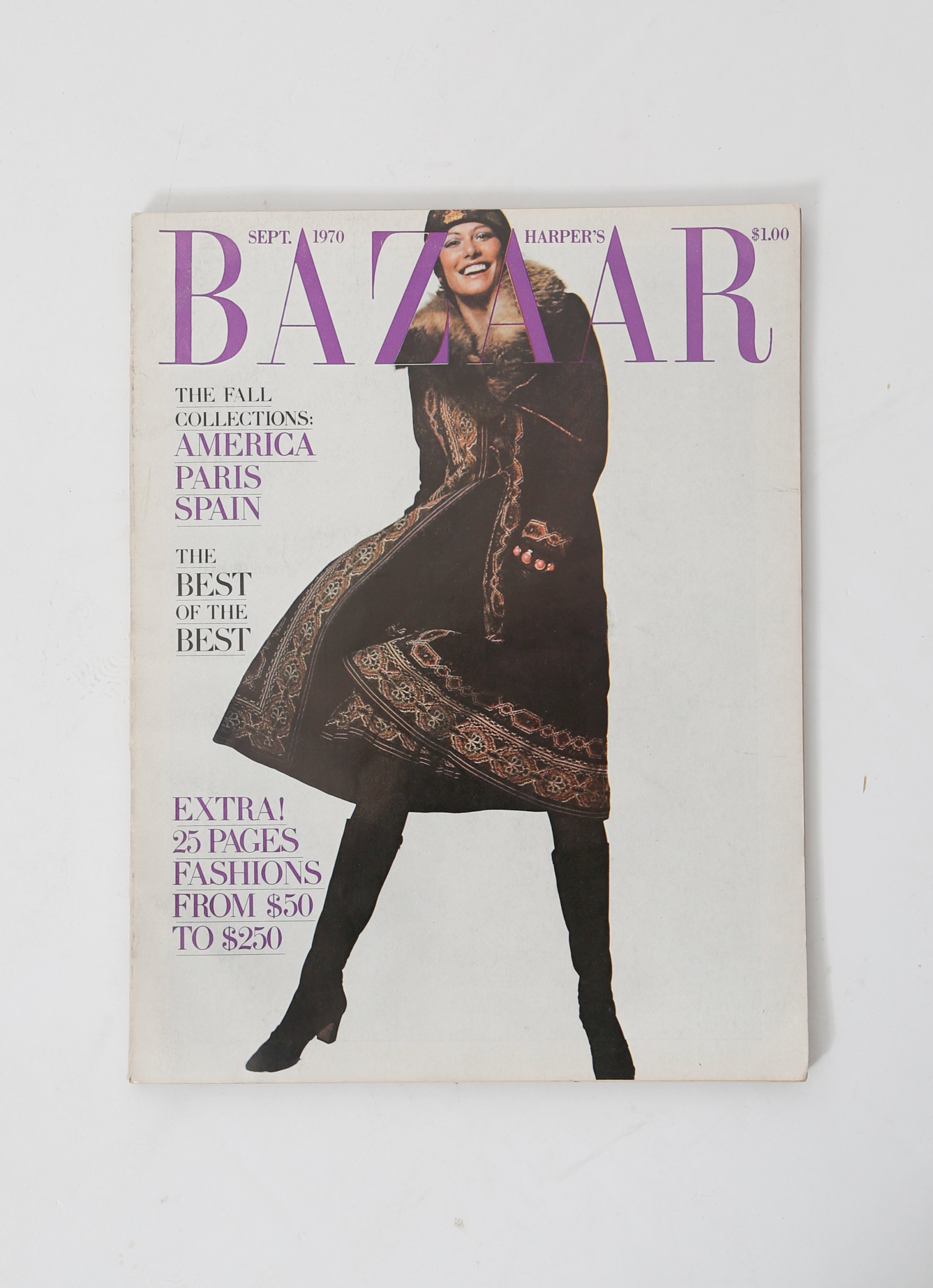 【超貴重】ファッション雑誌_HARPER'S Bazaar （洋書）1954年版 Harper's Bazaar US, September 1970 Issue | Authentic & Vintage | ReSee