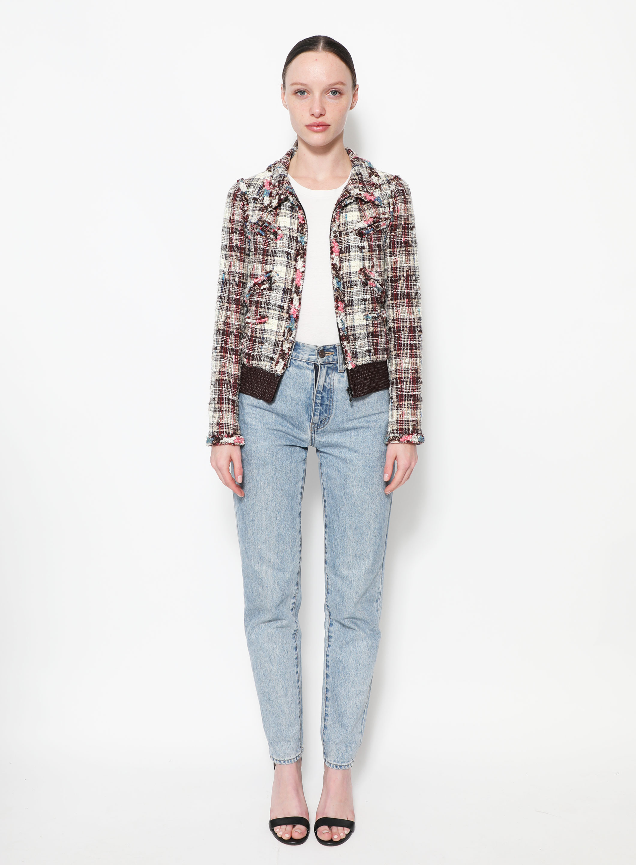 ジャケット・アウター ebure for ronherman collar tweed jacket ebure for ronherman collar tweed jacket
