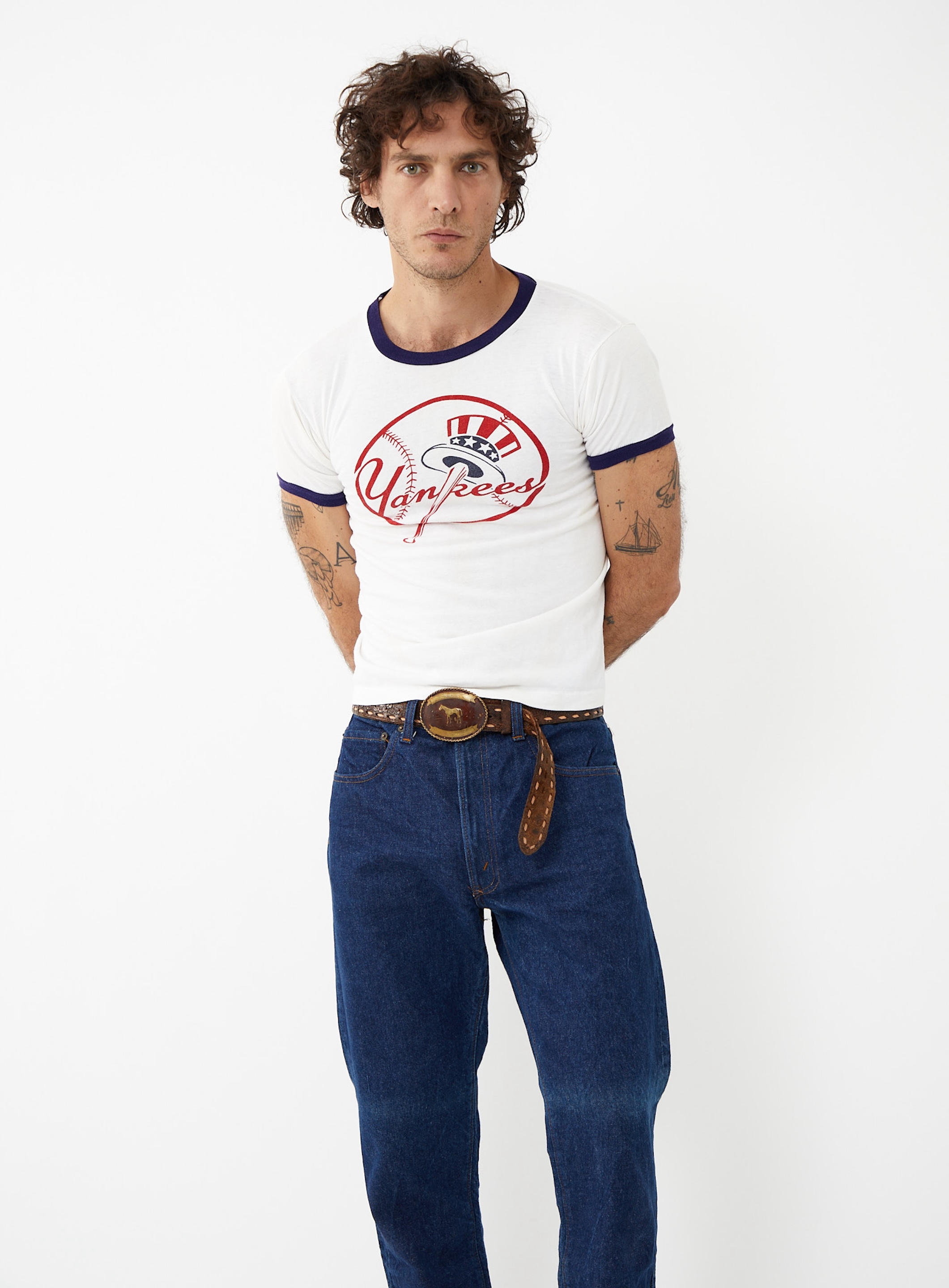 70s Yankees Champion Ringer T-Shirt | Authentic & Vintage