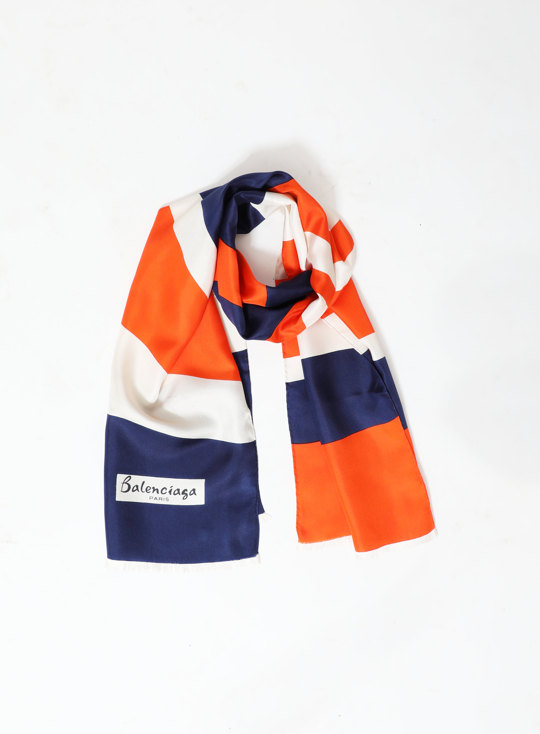 Tricolor Silk Scarf | Authentic & Vintage | ReSee