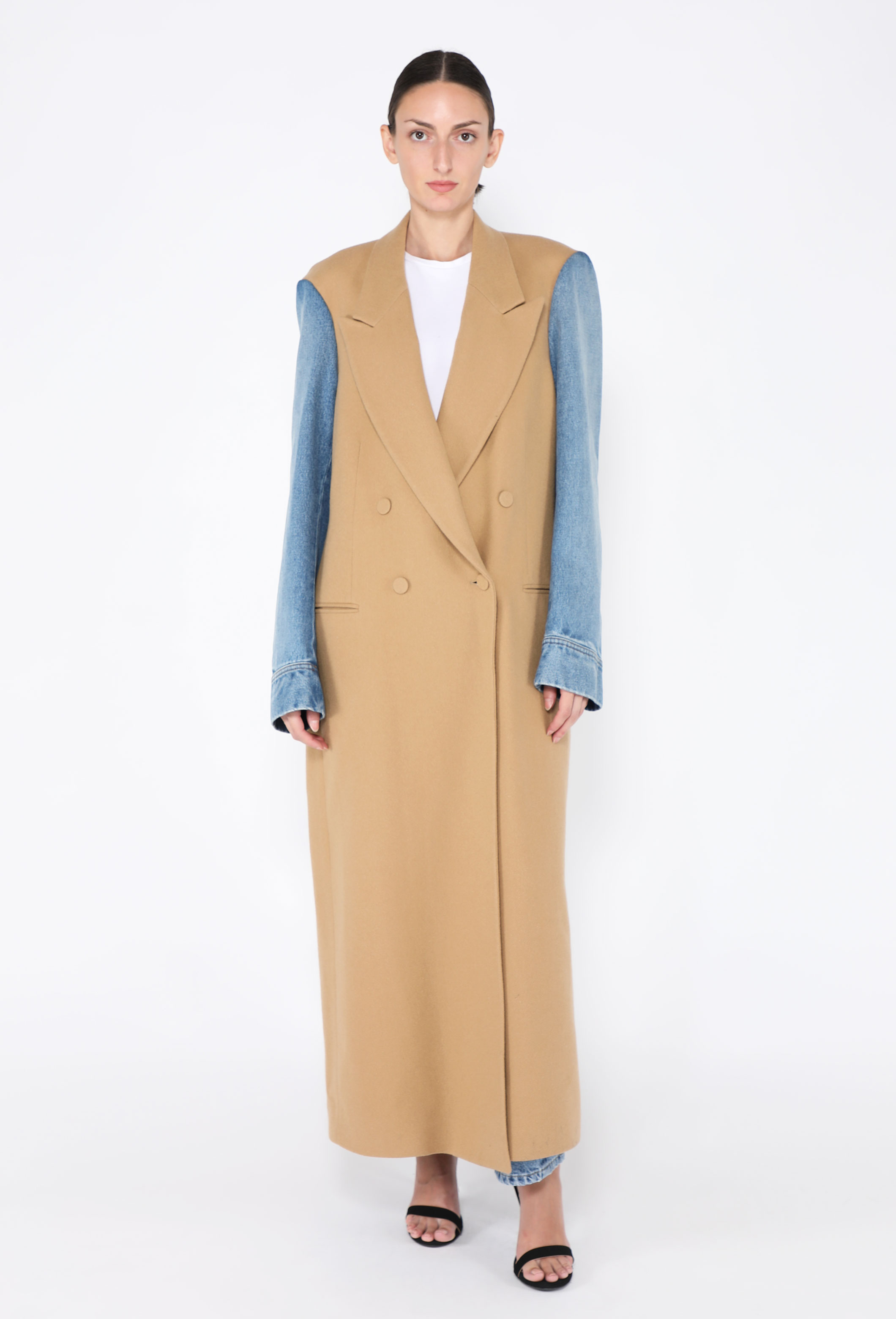 Rink Denim Sleeve Coat - Dries Van Noten | ReSee