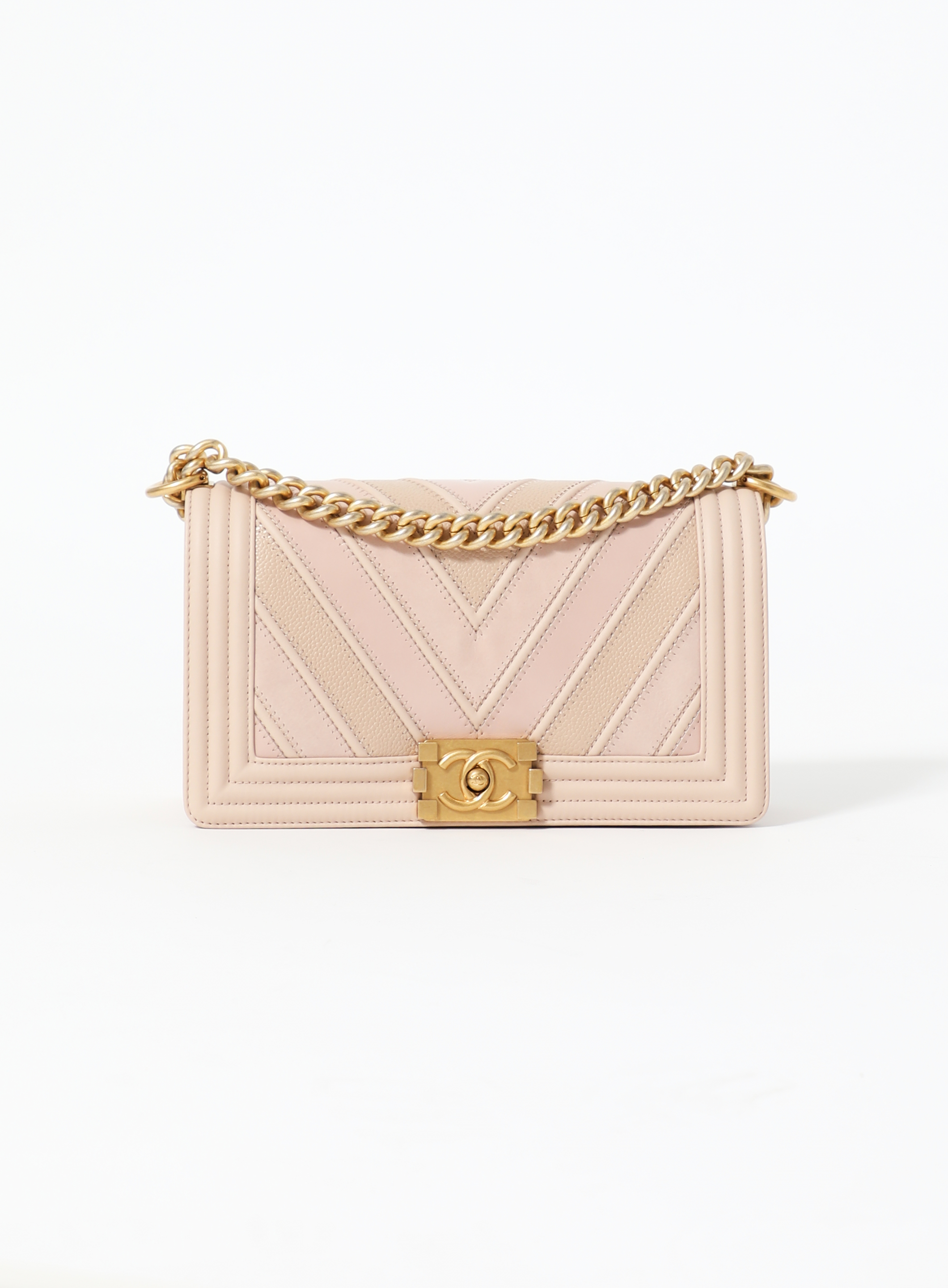Chanel Medium Boy Calfskin & Rabbit Handbag