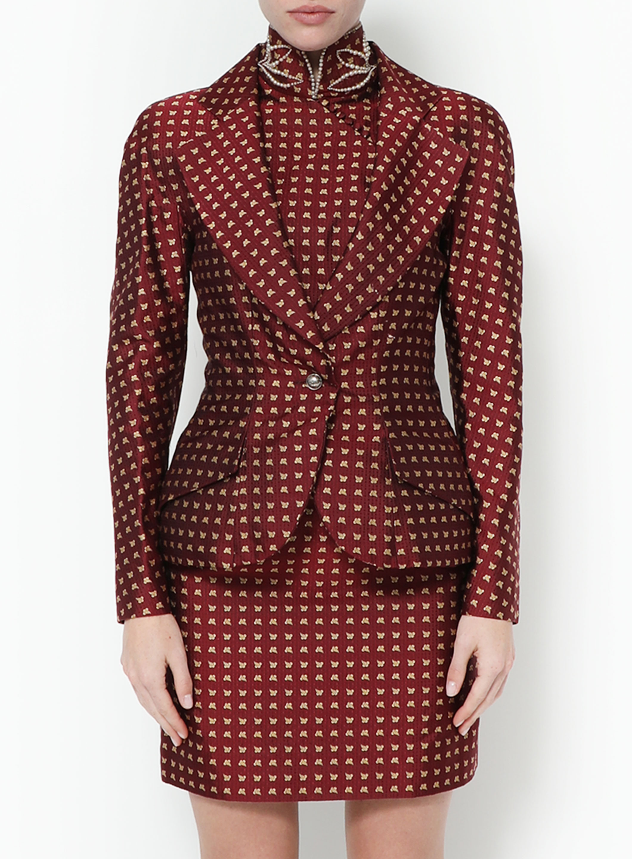 Jacquard Silk Ensemble | Authentic & Vintage | ReSee