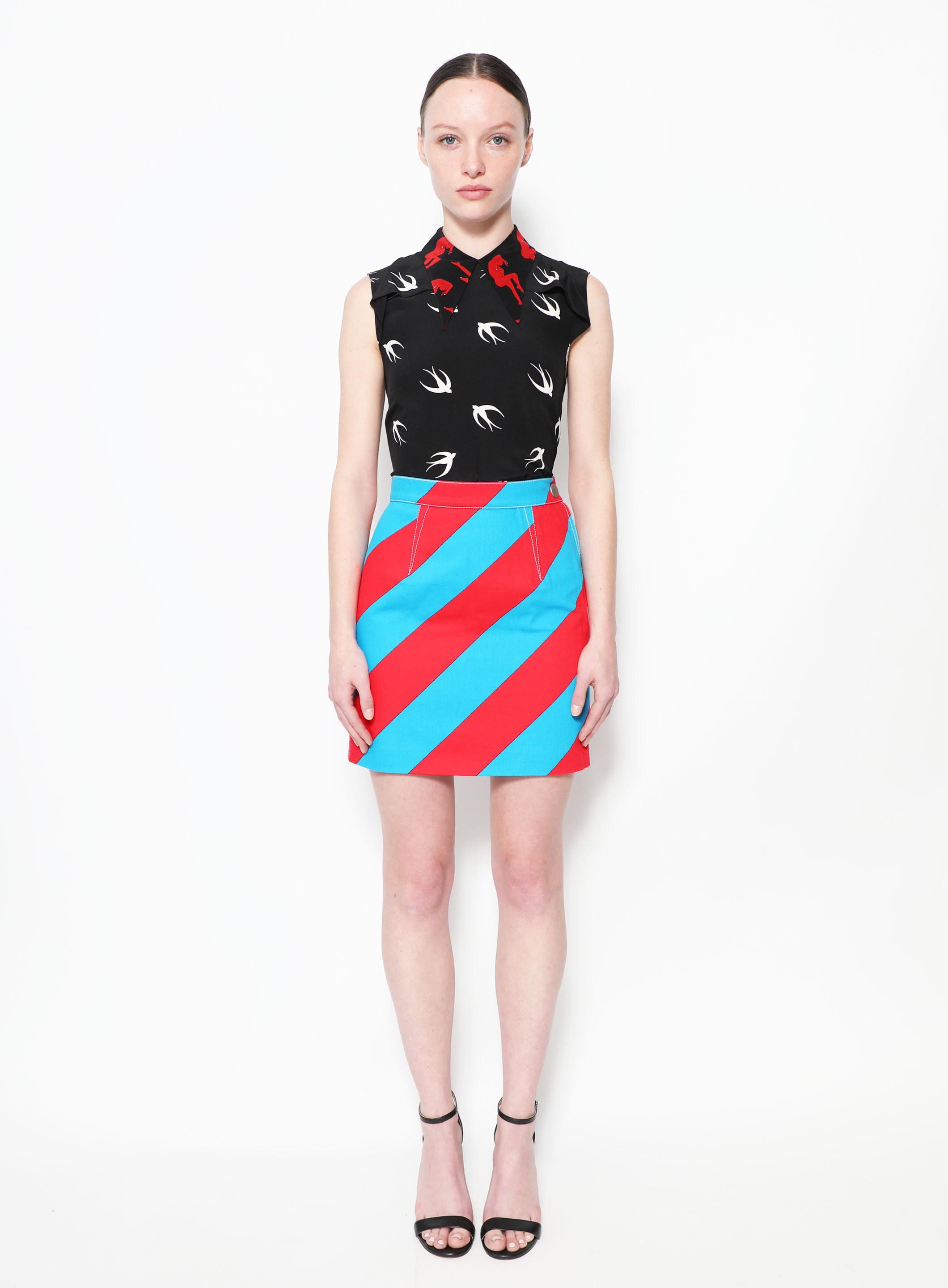 Resort 2016 Graphic Top & Color Block Skirt Set | Authentic Resort 2016 Graphic Top & Color Block Skirt Set | Authentic
