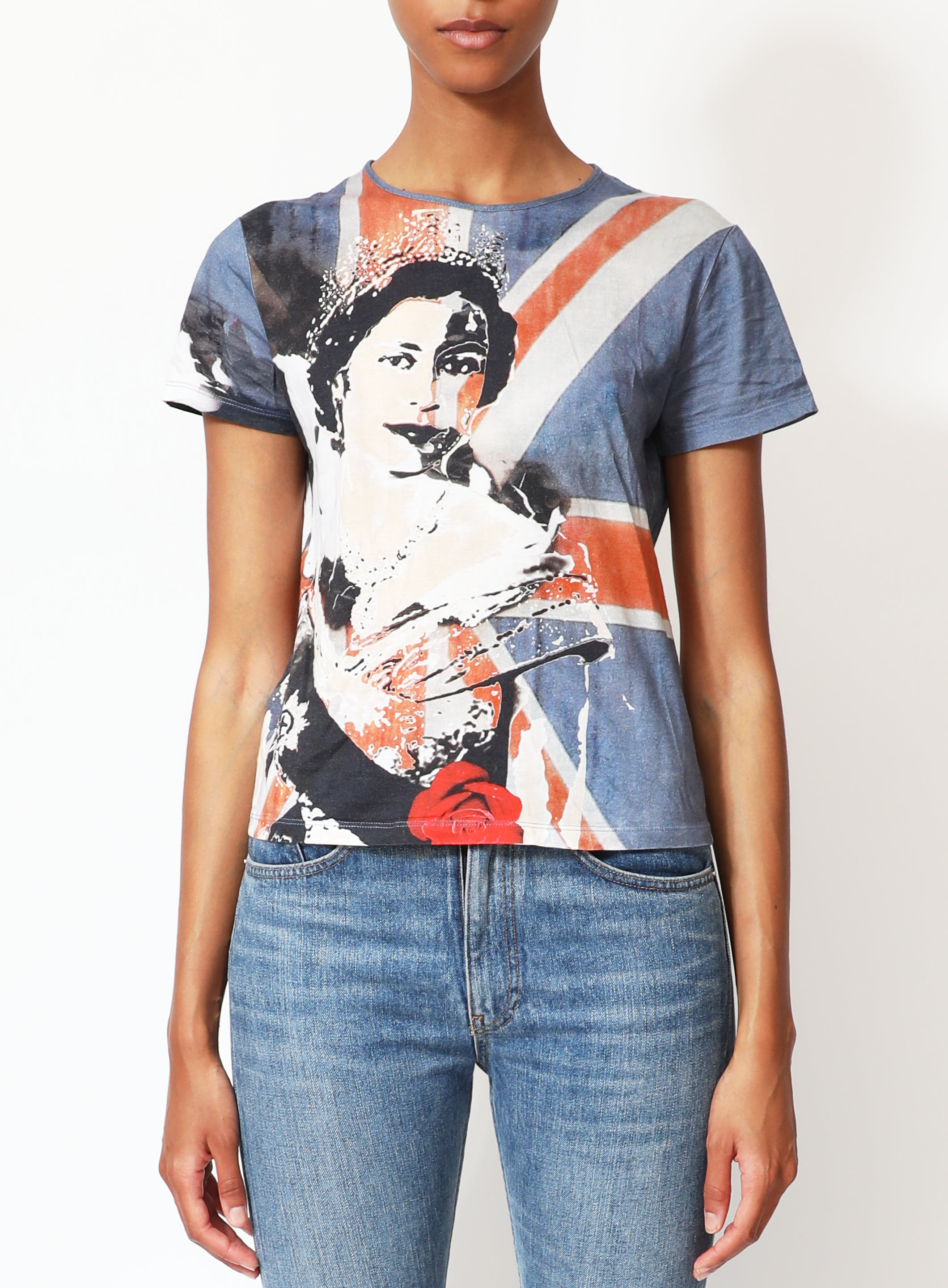 Alexander McQueen A/W 2008 'Queen Elizabeth Portrait' Silk