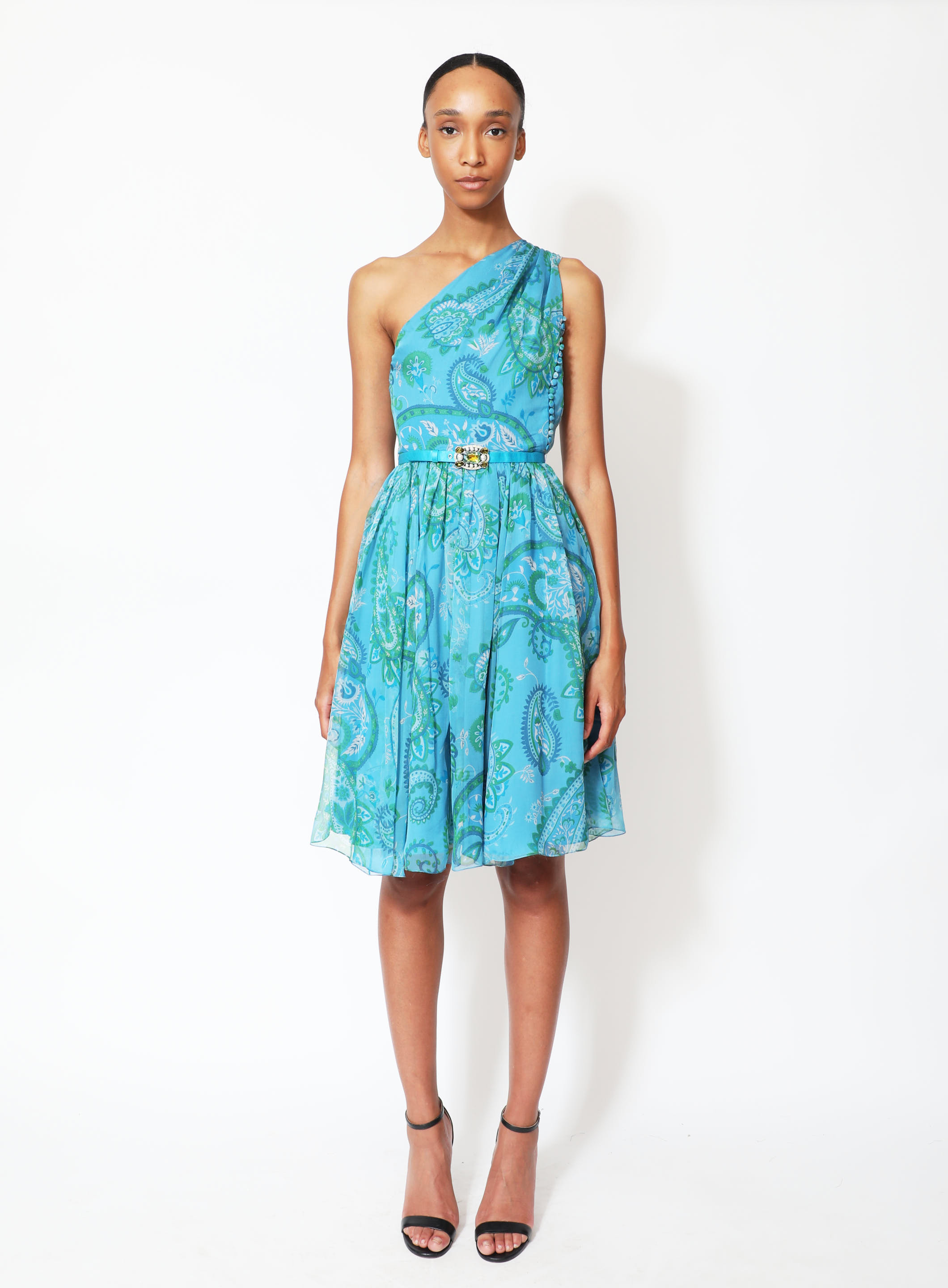 【関税&送料込】Dior Dress CHRISTIAN DIOR 1997 Cheongsam Mohair Mint Dress (M) - Emerieu