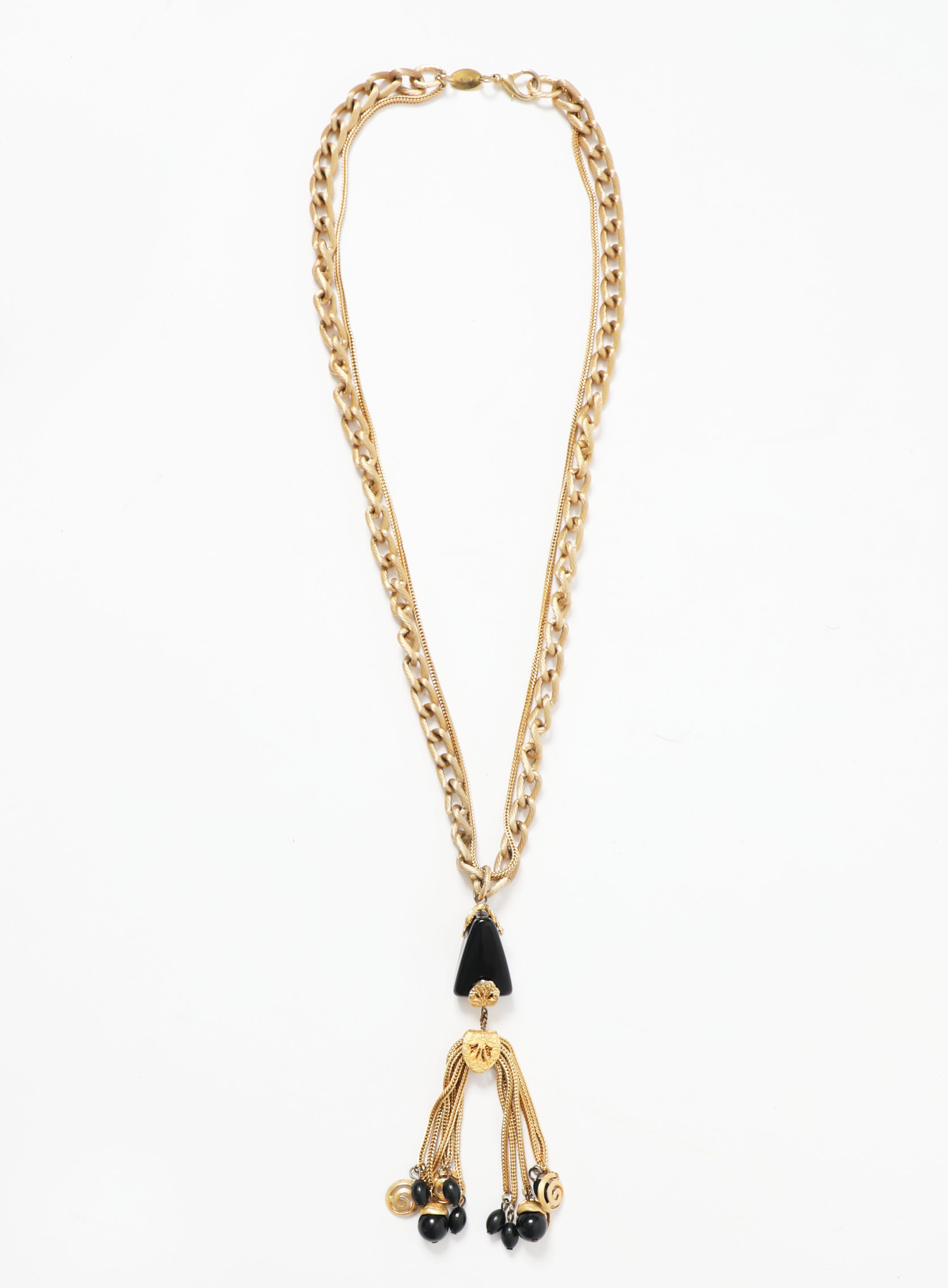 Chainlink Onyx Charm Necklace Authentic & Vintage ReSEE