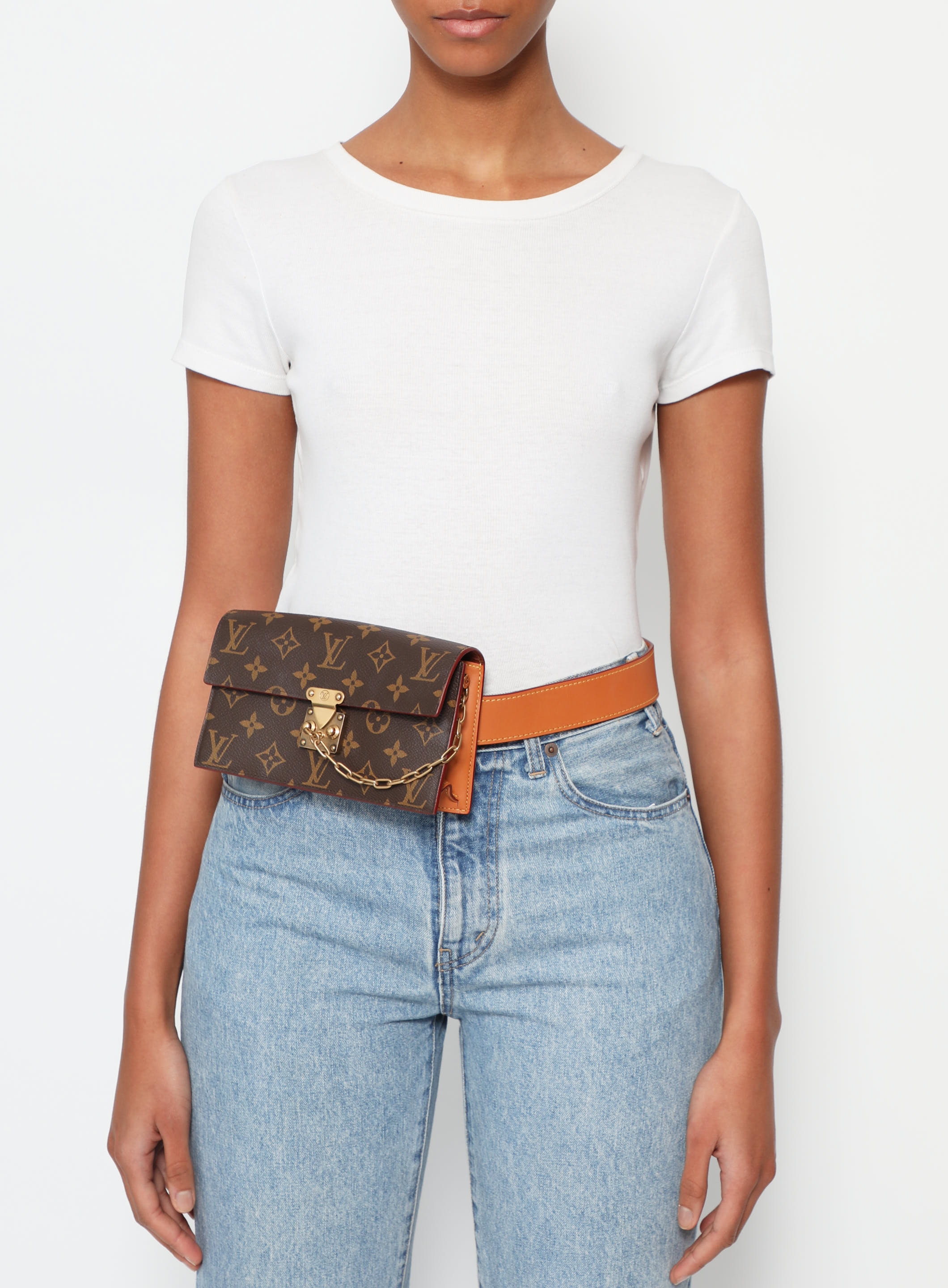 Monogram 'S Lock' Belt Pouch