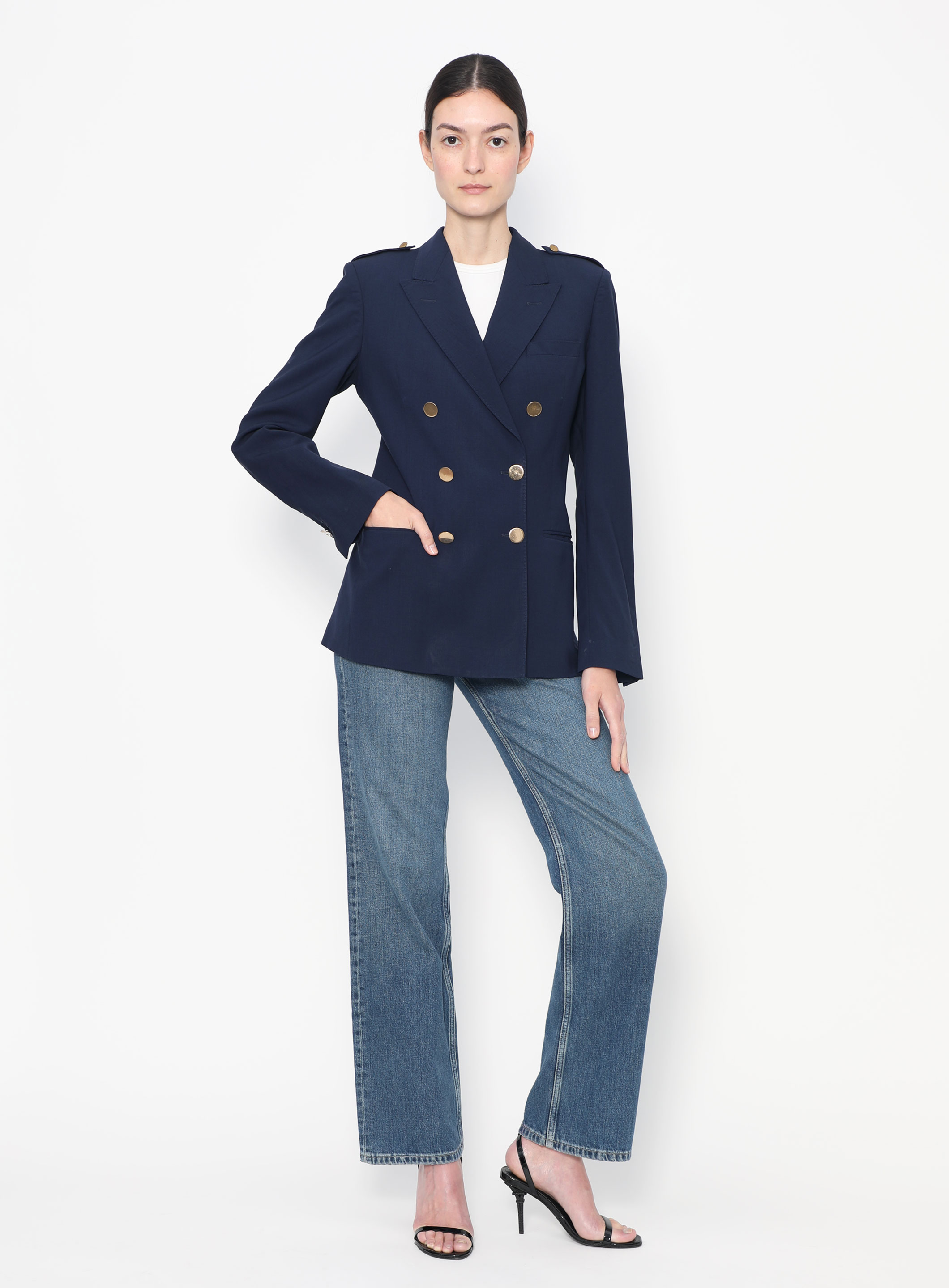 Crêpe Captain's Blazer | Authentic & Vintage | ReSee
